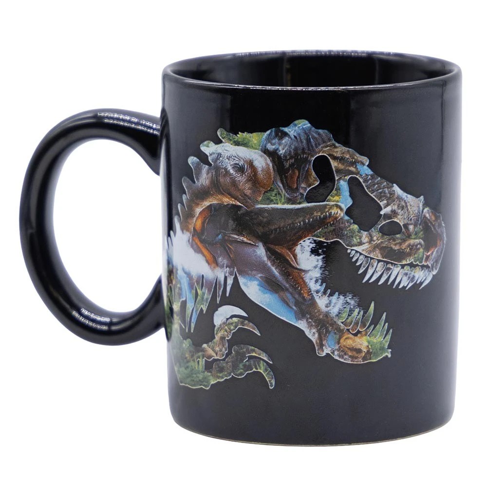 1 Jurassic World: Rebirth - Logo & T-Rex Mug - Black, 1 of 2