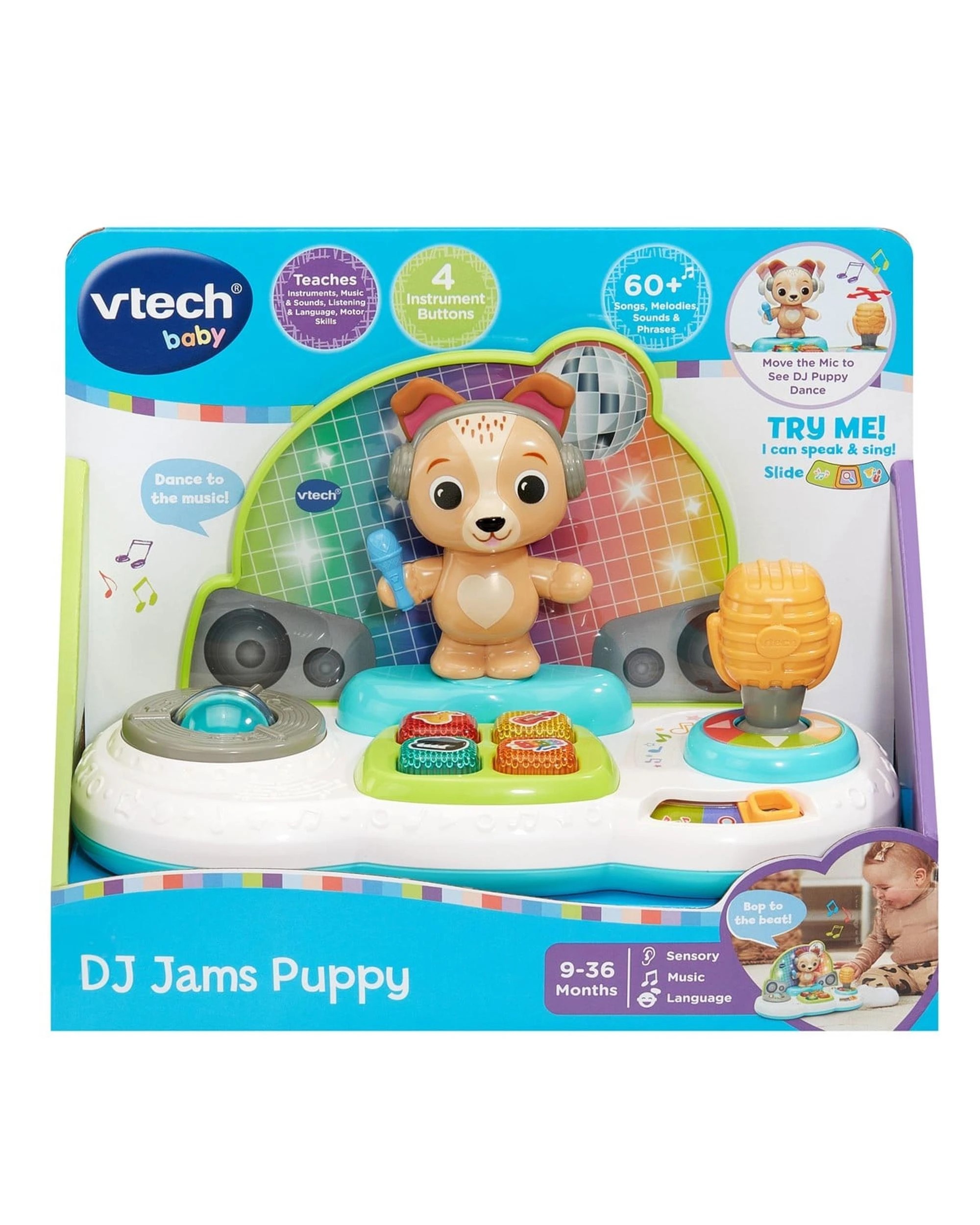 1 VTech Baby DJ Jams Puppy, 1 of 6