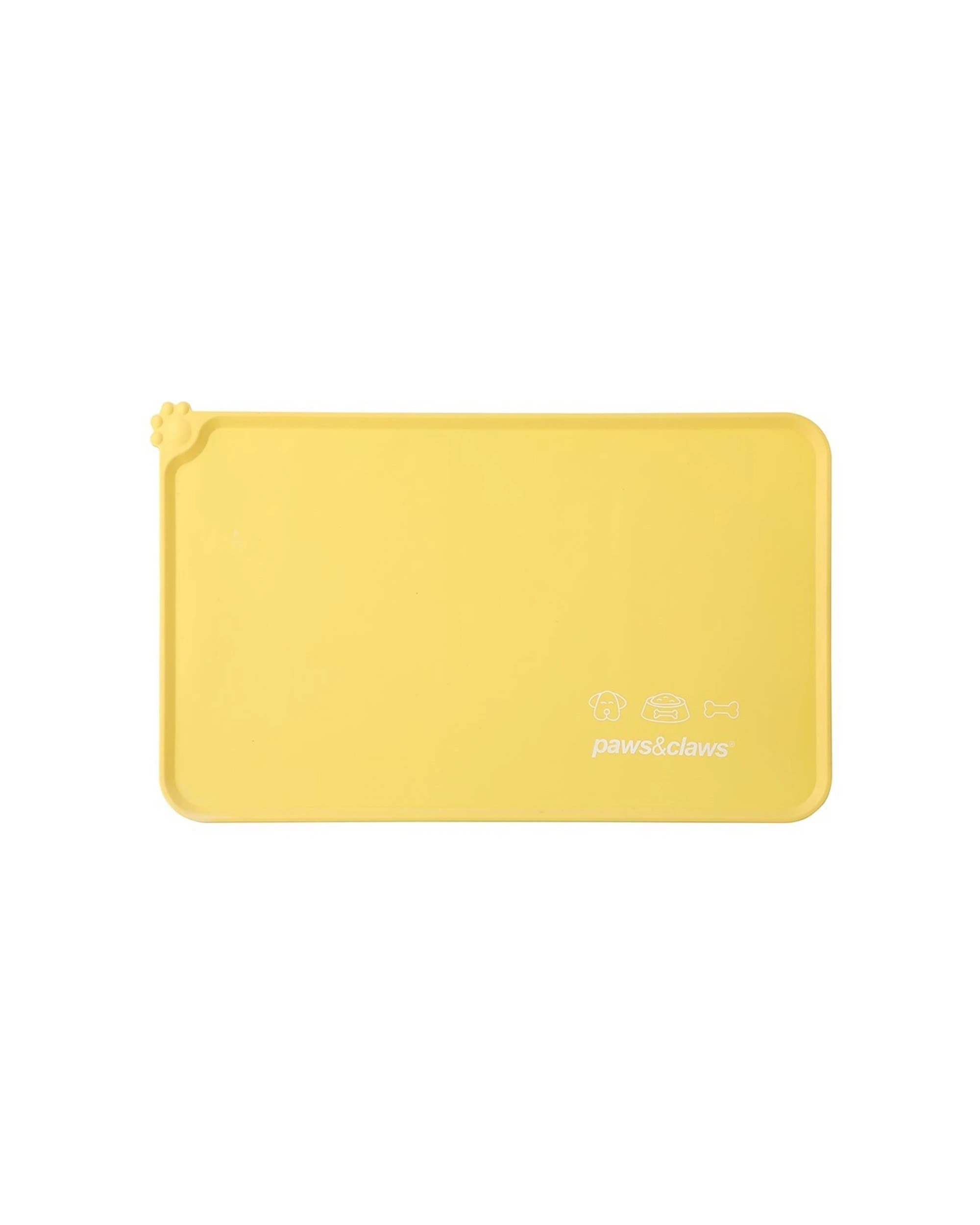 3 Paws And Claws 49x30cm Non Slip Silicone Pet Food Mat Colours - Assorted, 3 of 5