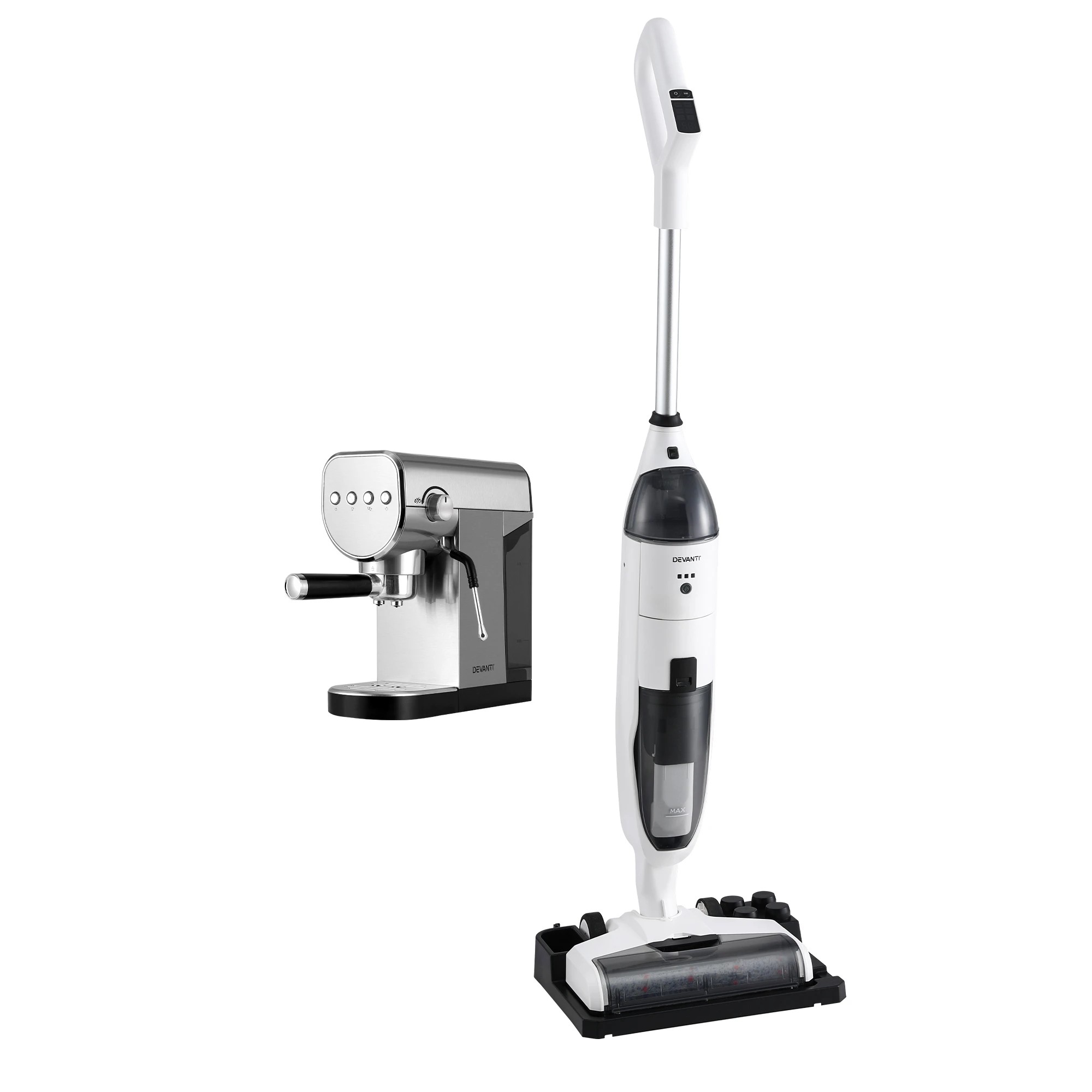 1 Devanti Cordless Wet Dry Vacuum Mop plus Coffee Maker Machine Espresso - Multi, 1 of 8