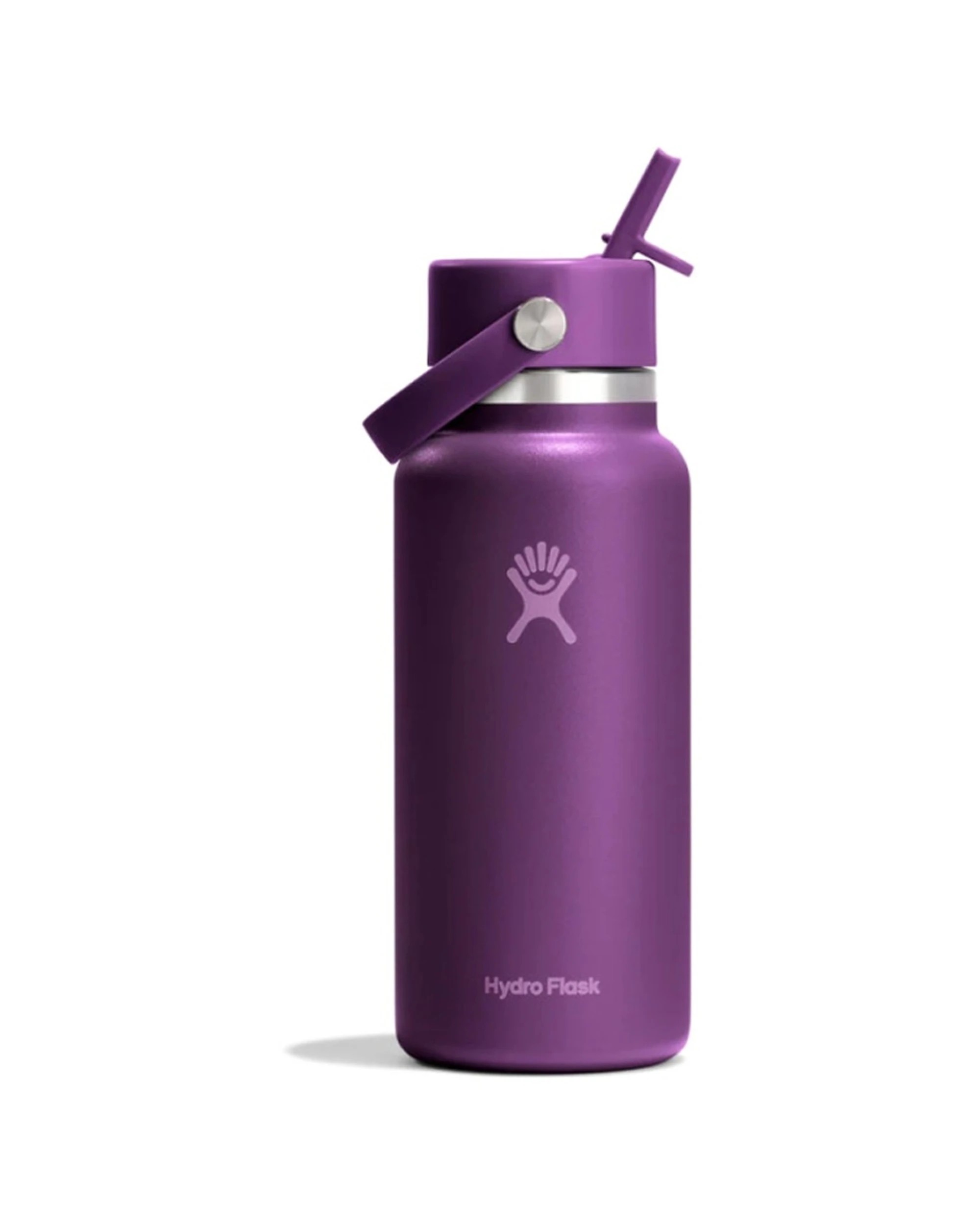 1 Hydro Flask Wide Flex Straw Cap Insulated Drink Bottle Leakproof 32oz Plum - Purple, 1 of 2