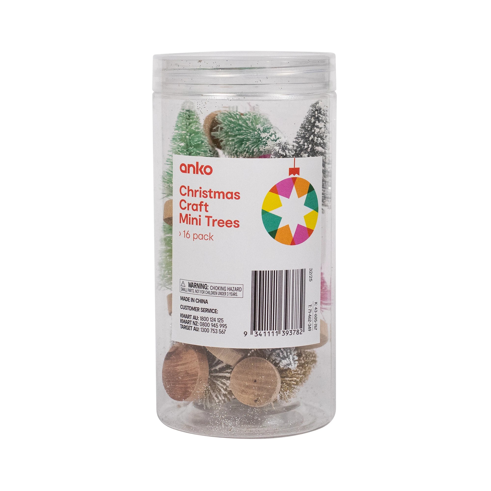 1 16 Pack Christmas Craft Mini Trees, 1 of 3
