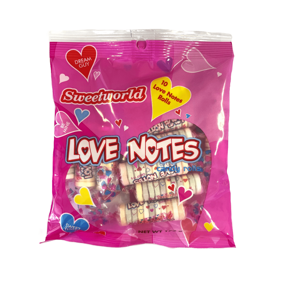 1 10 Pack Sweetworld Love Notes Bag 175g, 1 of 2