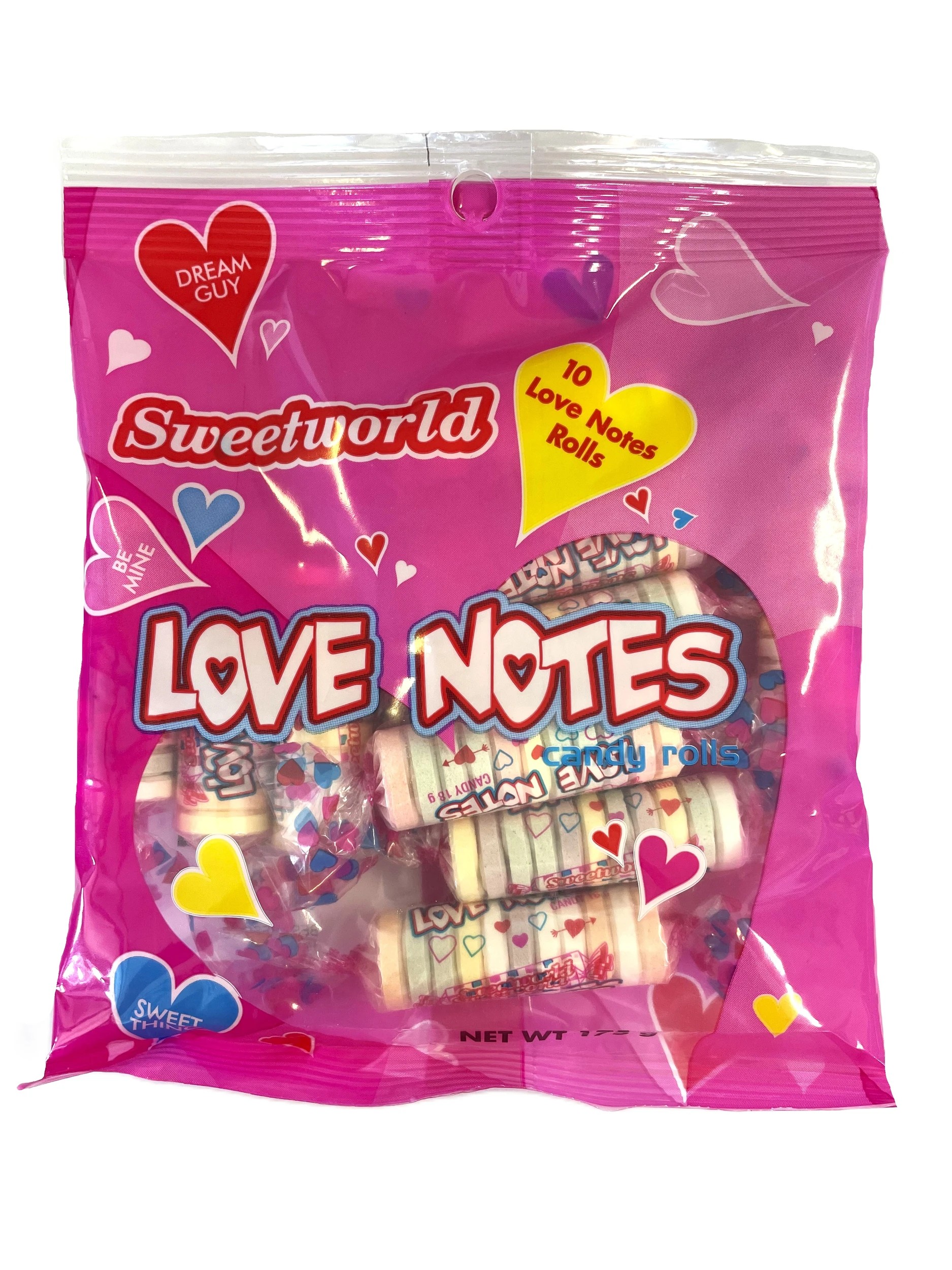 1 10 Pack Sweetworld Love Notes Bag 175g, 1 of 2