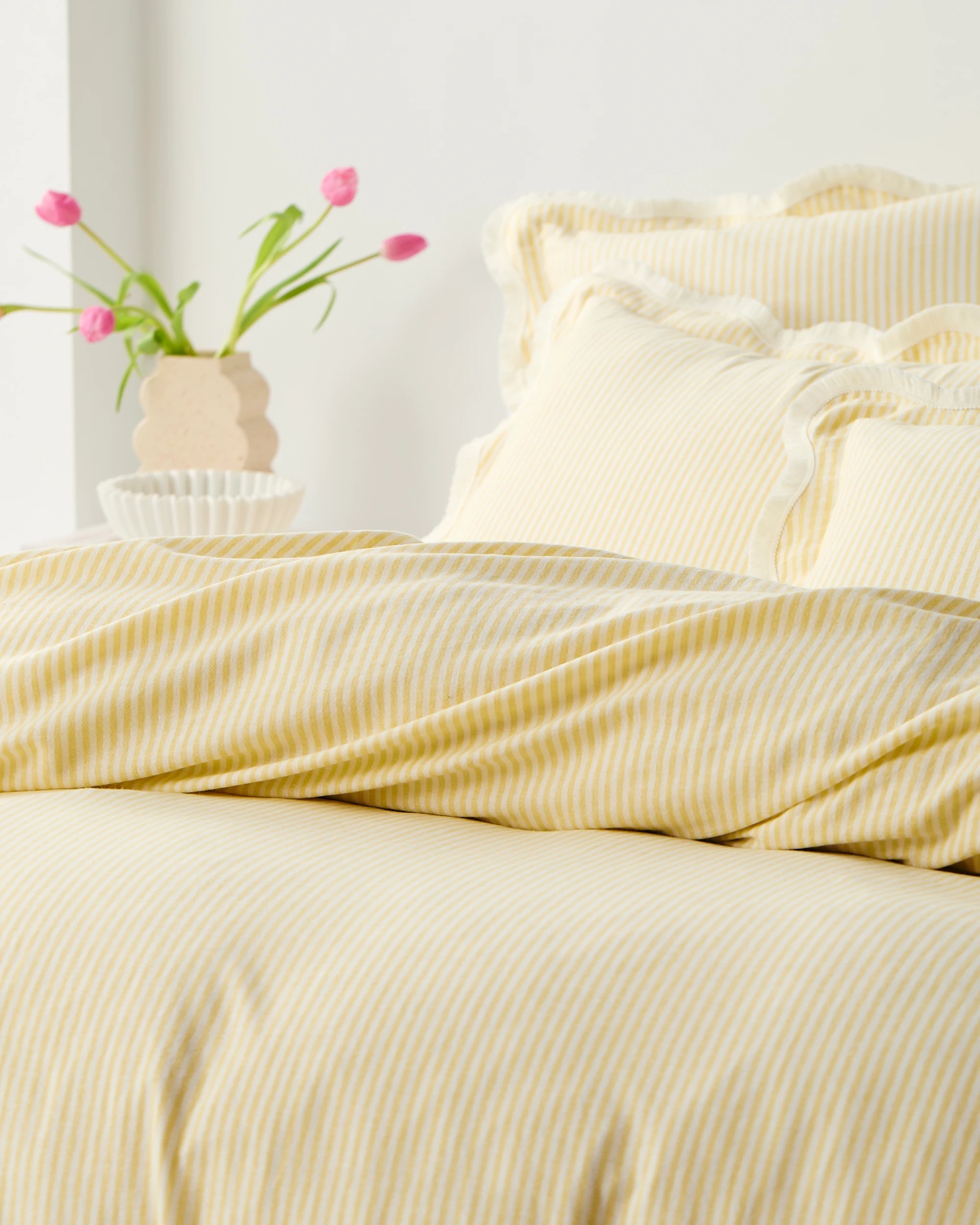 Target Charlotte Stripe Linen and Cotton Quilt Cover Set - King Bed ...