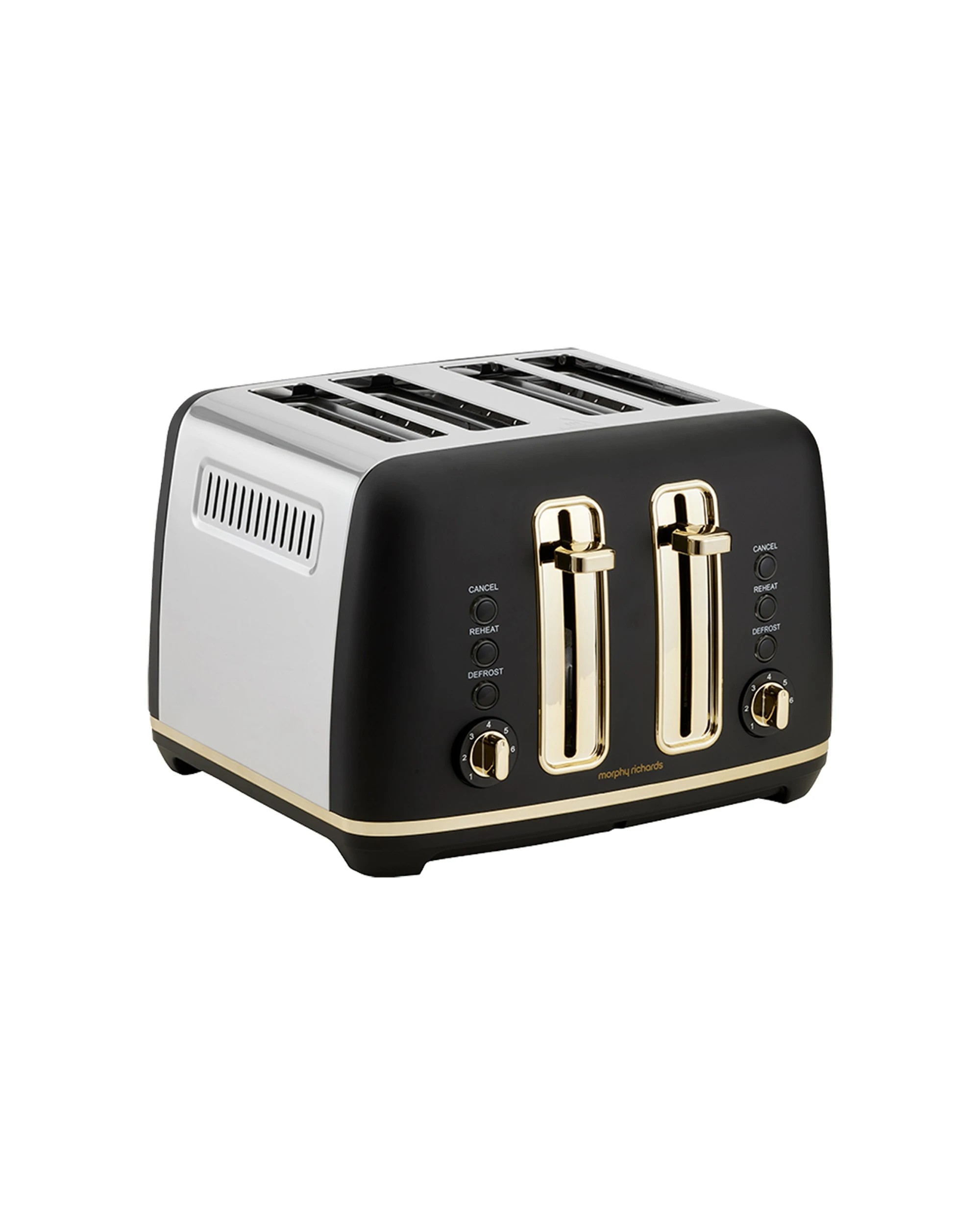 2 Morphy Richards Ascend Adjustable 4 Slice Toaster W/crumb Tray 2000w - black, 2 of 7