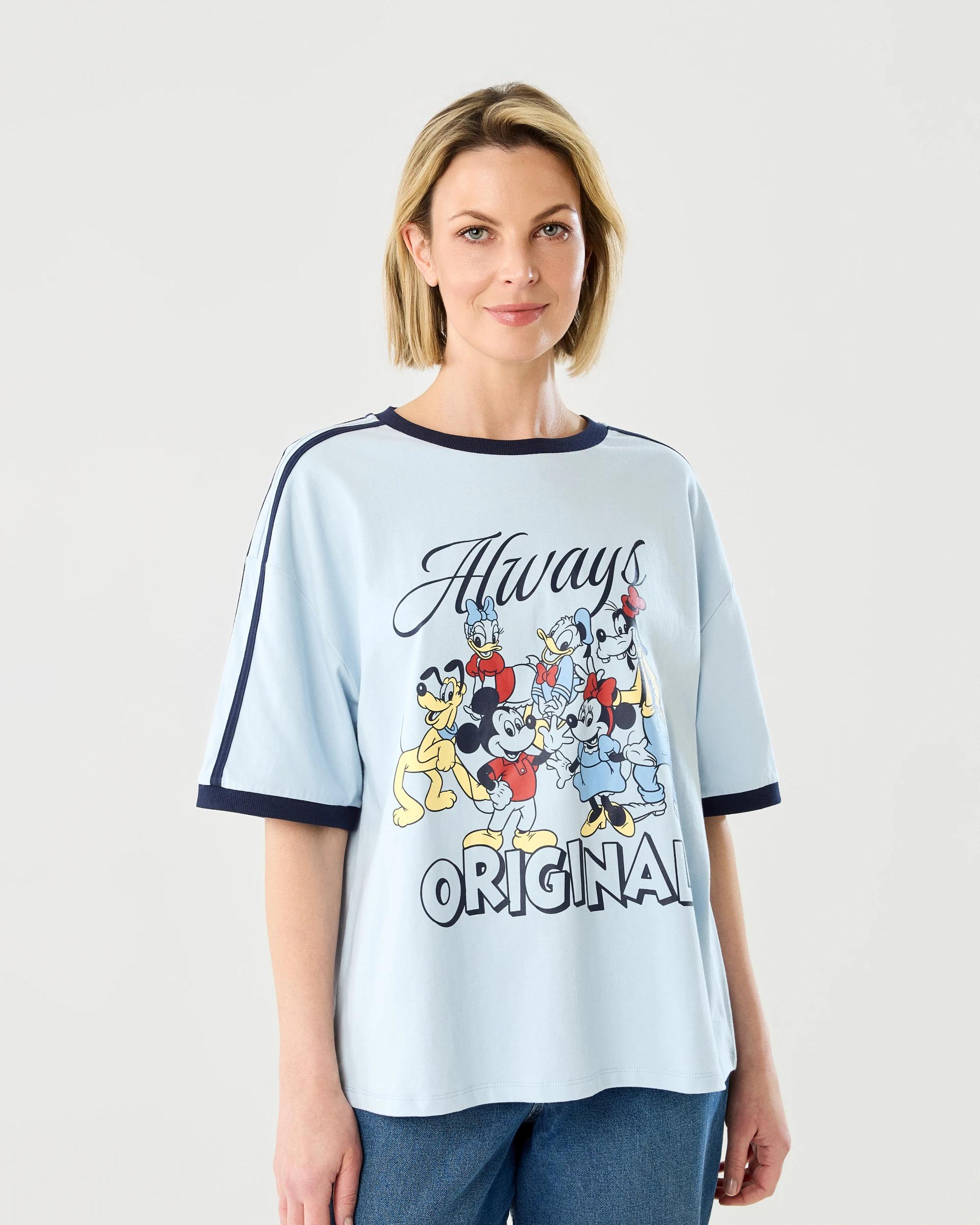 1 Short Sleeve Oversized Chopped Mickey Mouse License T-shirt Mickeystrp, 1 of 7