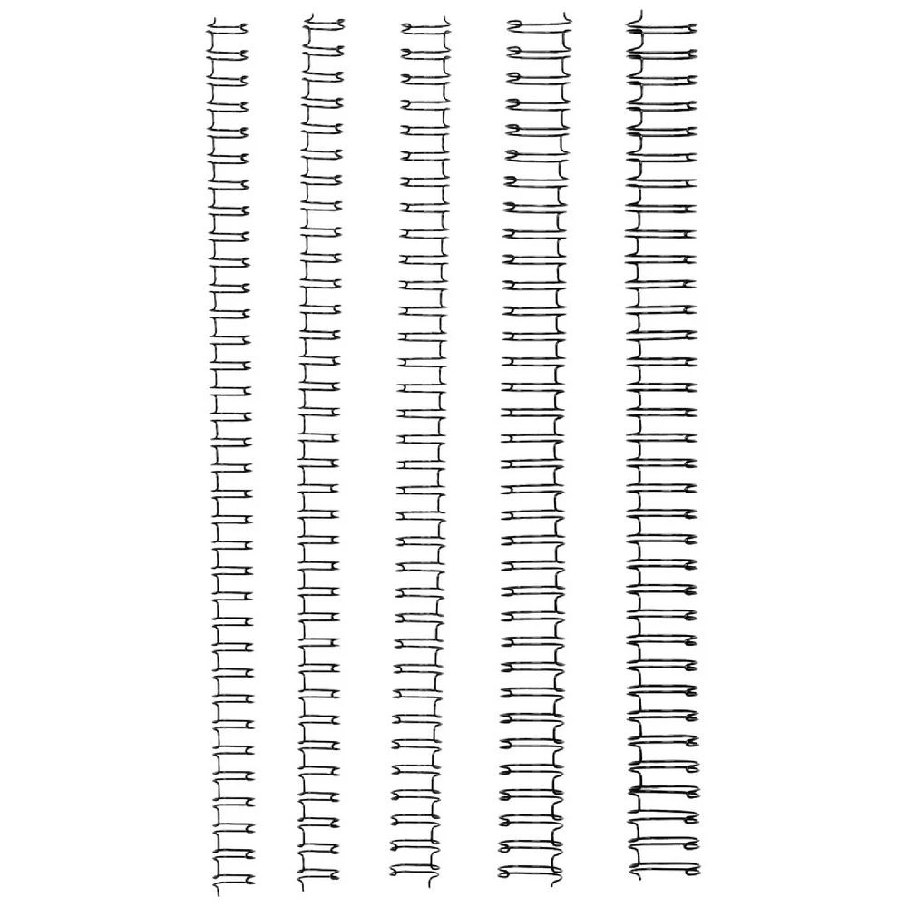 1 GBC Binding Coil 34 Loop Wire 8mm Black 100 Pack, 1 of 2