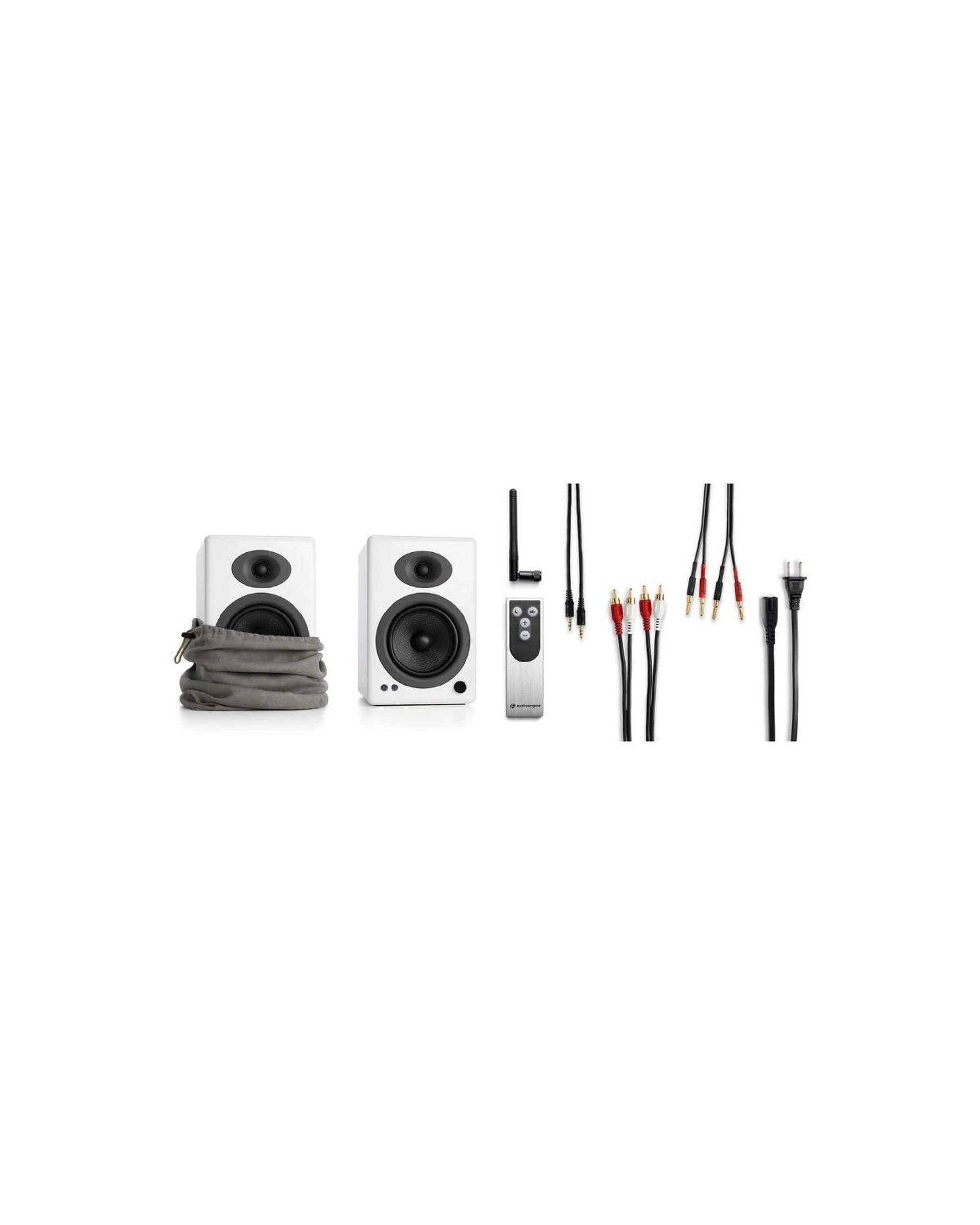5 Audioengine A5 Wireless Desktop Speaker Gloss White, 5 of 5
