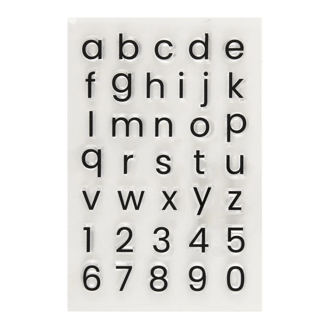 2 Born Clear Acrylic Sheet Stamps Alphabet Lower 105 x 155 mm, 2 of 2