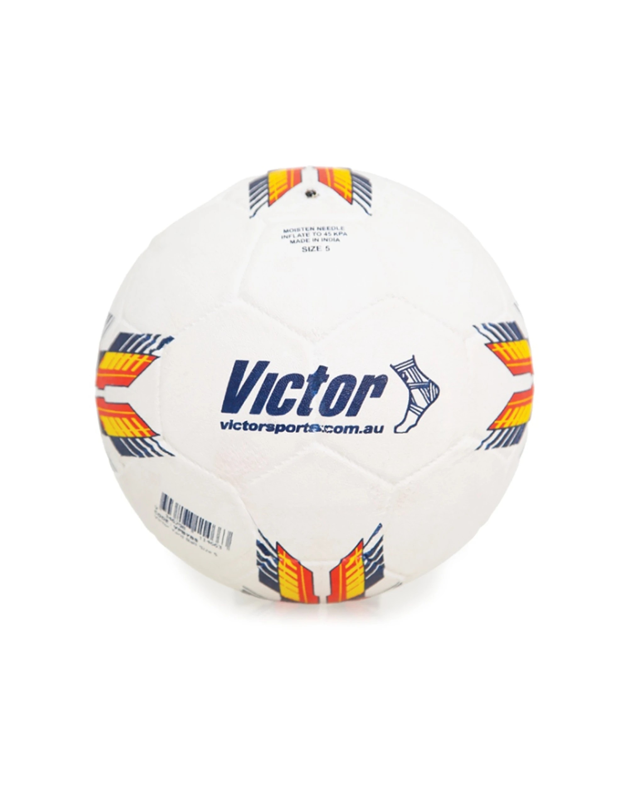 2 Victor Sports Yard Ball Nylon Rubber Durable Multi-Use Play Size 5 - White, 2 of 3