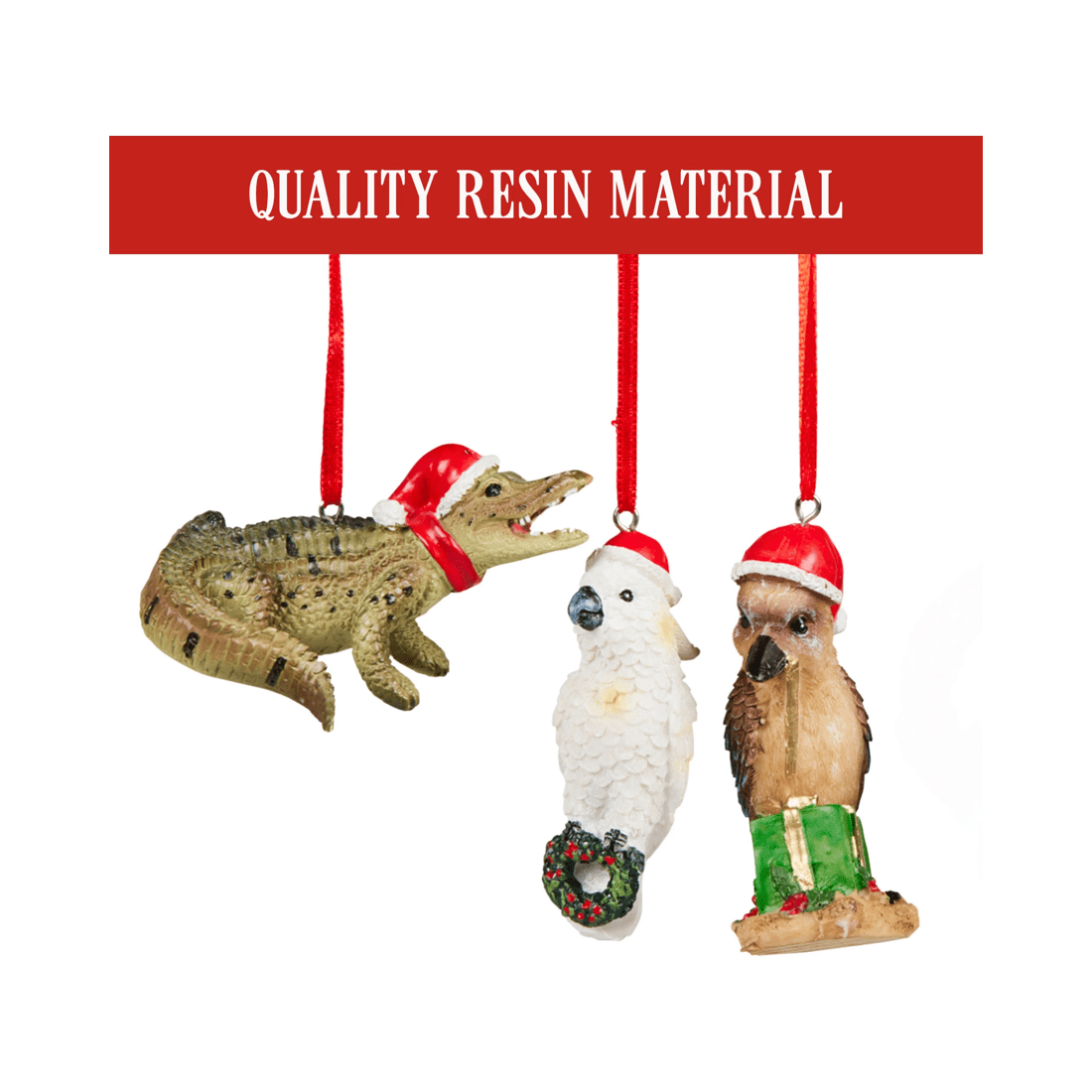 8 Christabelle Christmas Aussie Animals Pack Of 6 Baubles Metal Steel Art Decoration Gift Pack, 8 of 9