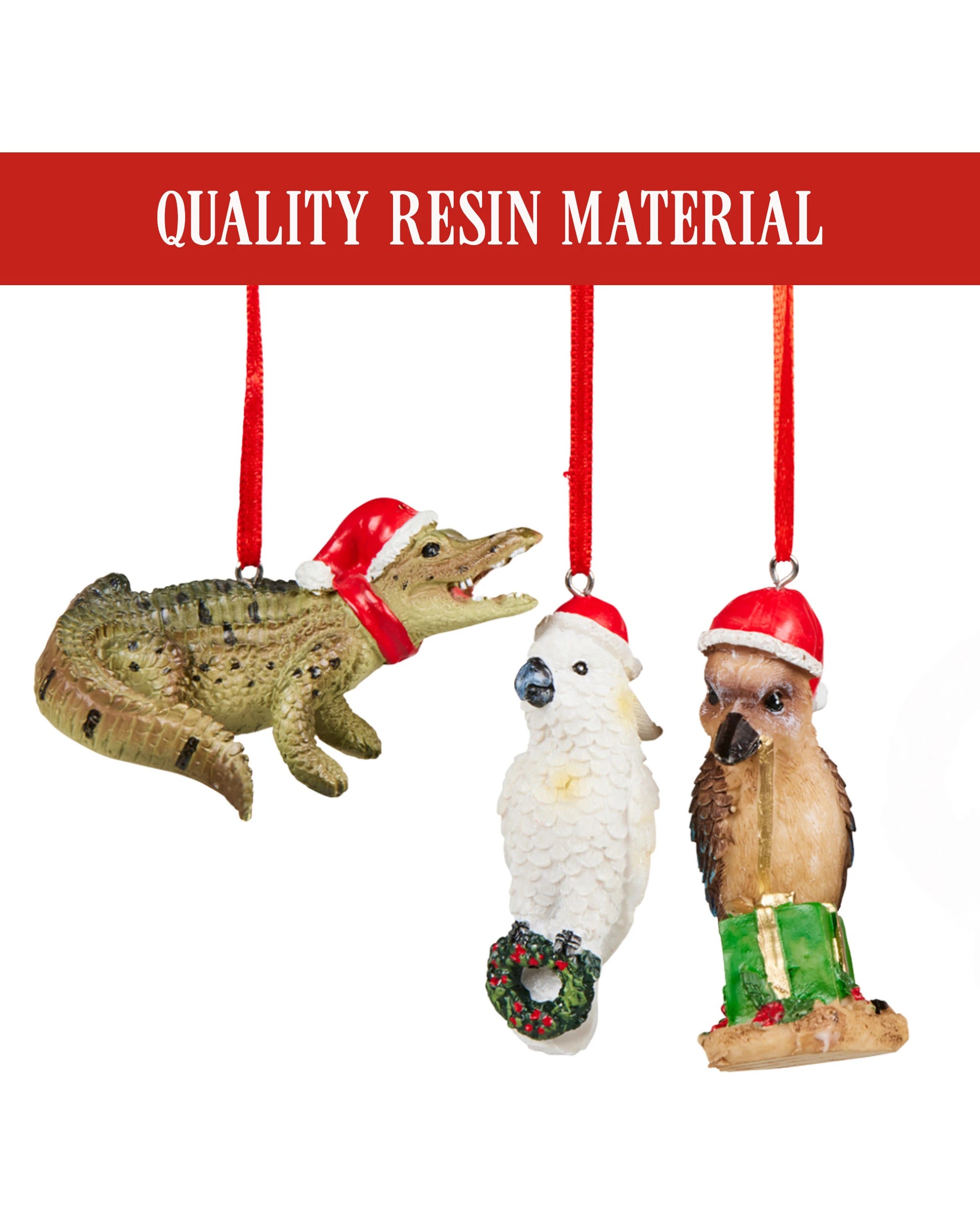 8 Christabelle Christmas Aussie Animals Pack Of 6 Baubles Metal Steel Art Decoration Gift Pack, 8 of 9