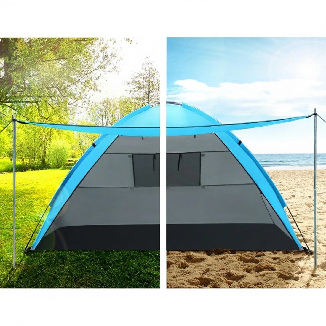5 Weisshorn Camping Tent Beach Portable Hiking Sun Shade Shelter Fishing 4 - Blue, 5 of 6