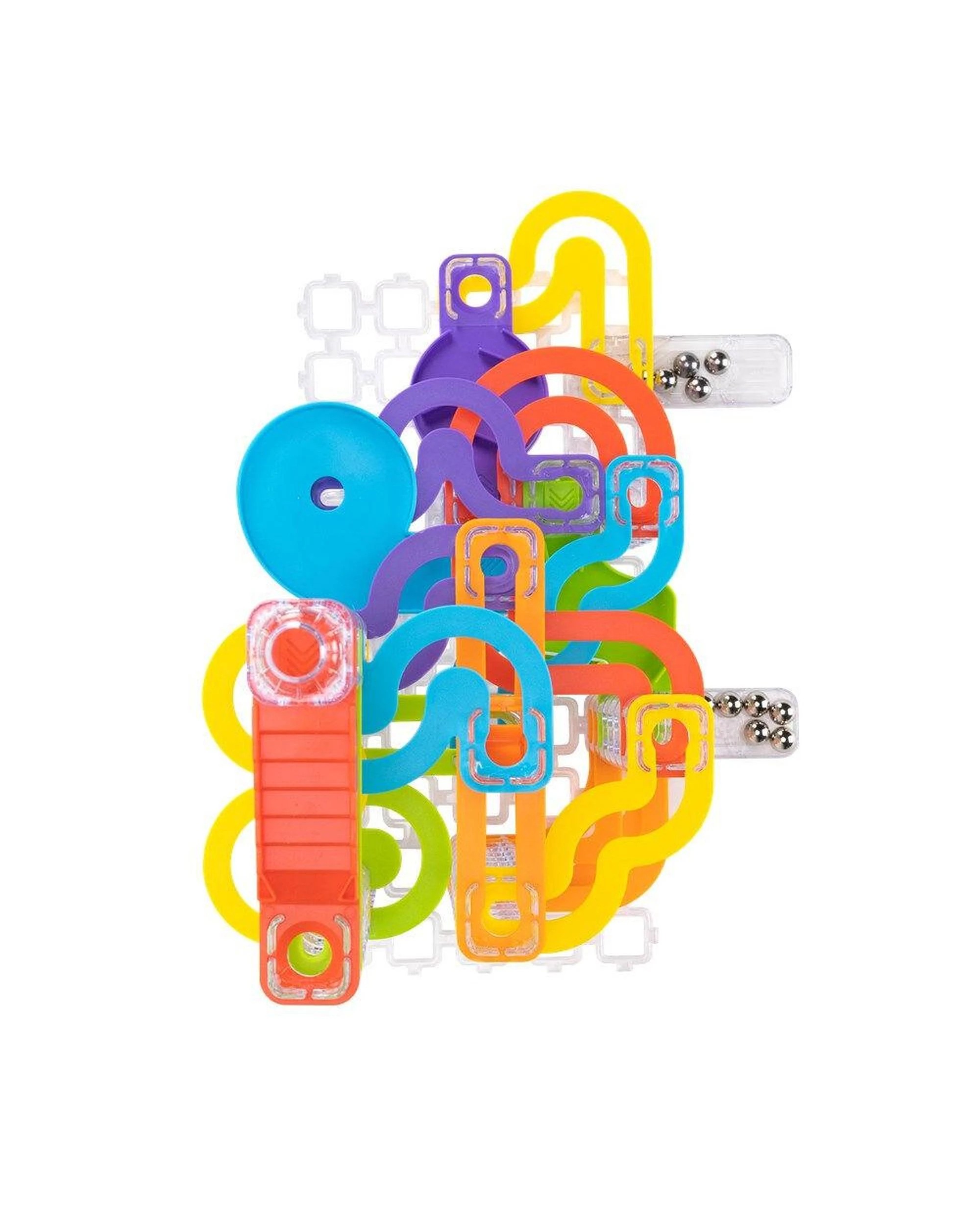 5 Fat Brain Toy Co 124pc Trestle Tracks Marble Run Builder New Deluxe Set 8y, 5 of 5