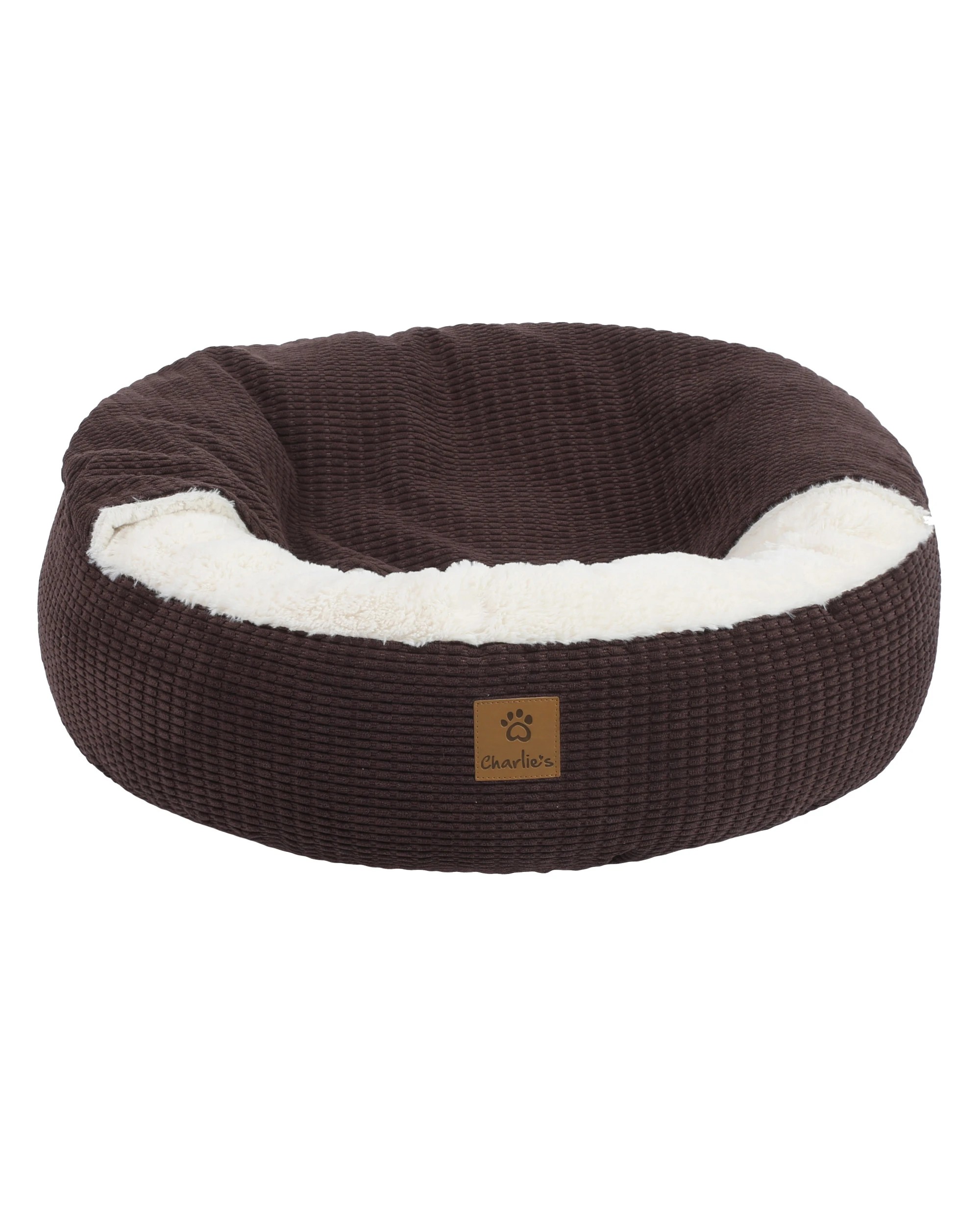 5 Charlie's Snookie Hooded Calming Dog Bed Small - Latte, 5 of 9