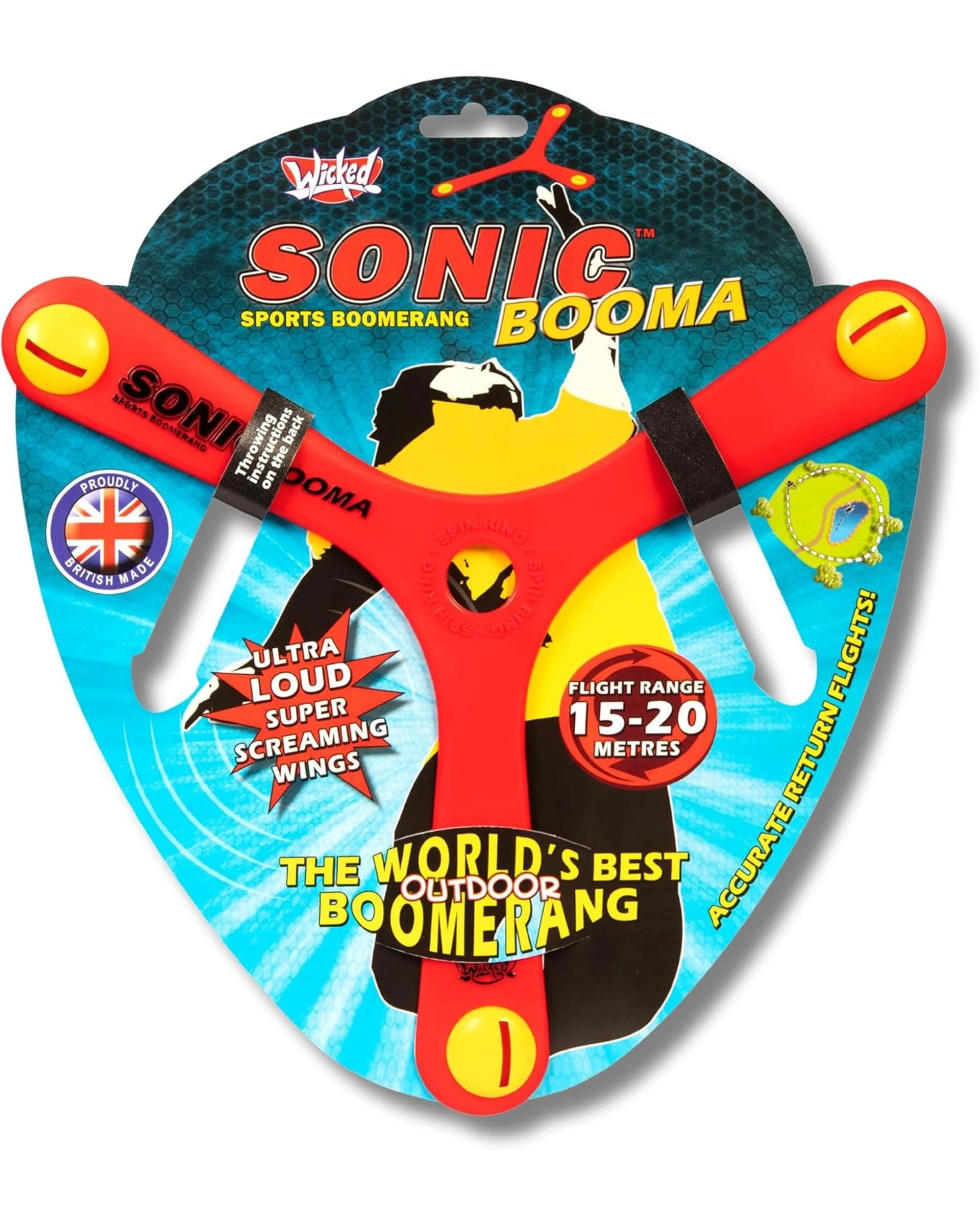4 Wicked Sonic Booma Outdoor Boomerang - Assorted, 4 of 4