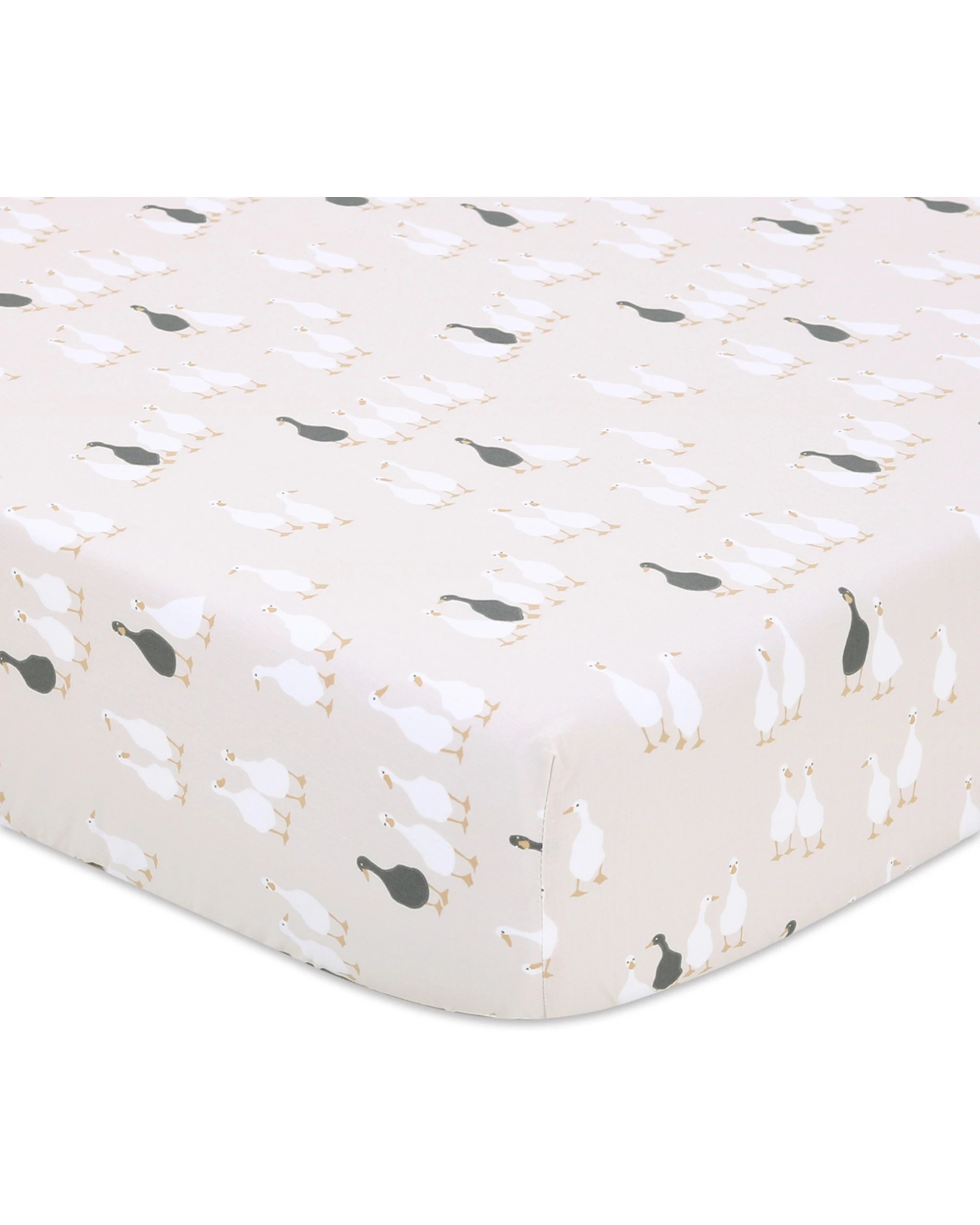 2 Little Haven Cot Fitted Goose Baby Bedding Sheet Cotton Australian Cots - Multi, 2 of 3