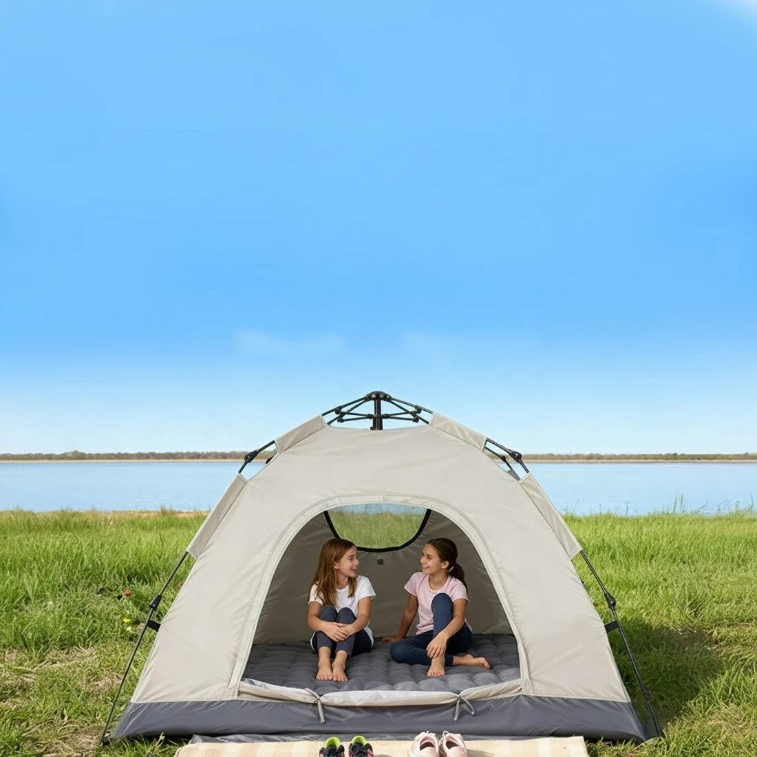 6 Weisshorn Camping Tent Instant Tent Pop up 2 Person Outdoor Hiking Tents Hiking - Beige, 6 of 7