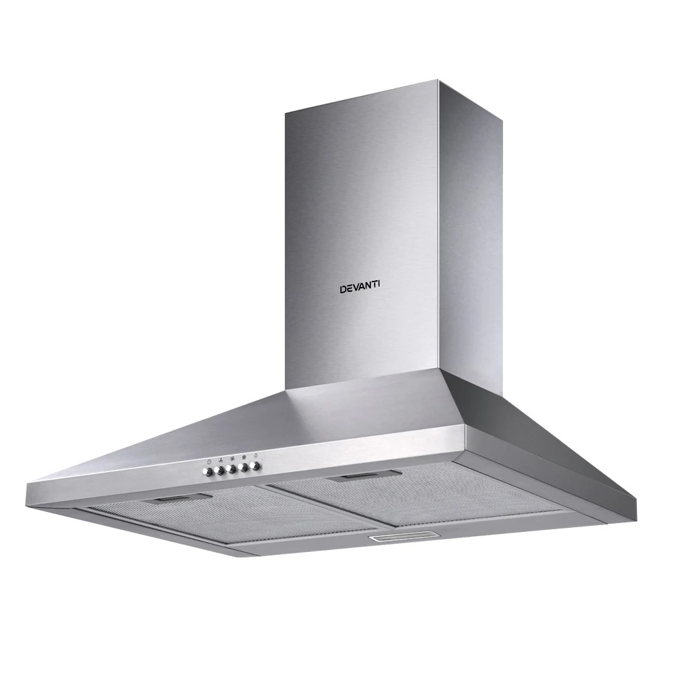 1 Devanti 600mm Range Hood 60cm Rangehood Stainless Steel - Silver, 1 of 6