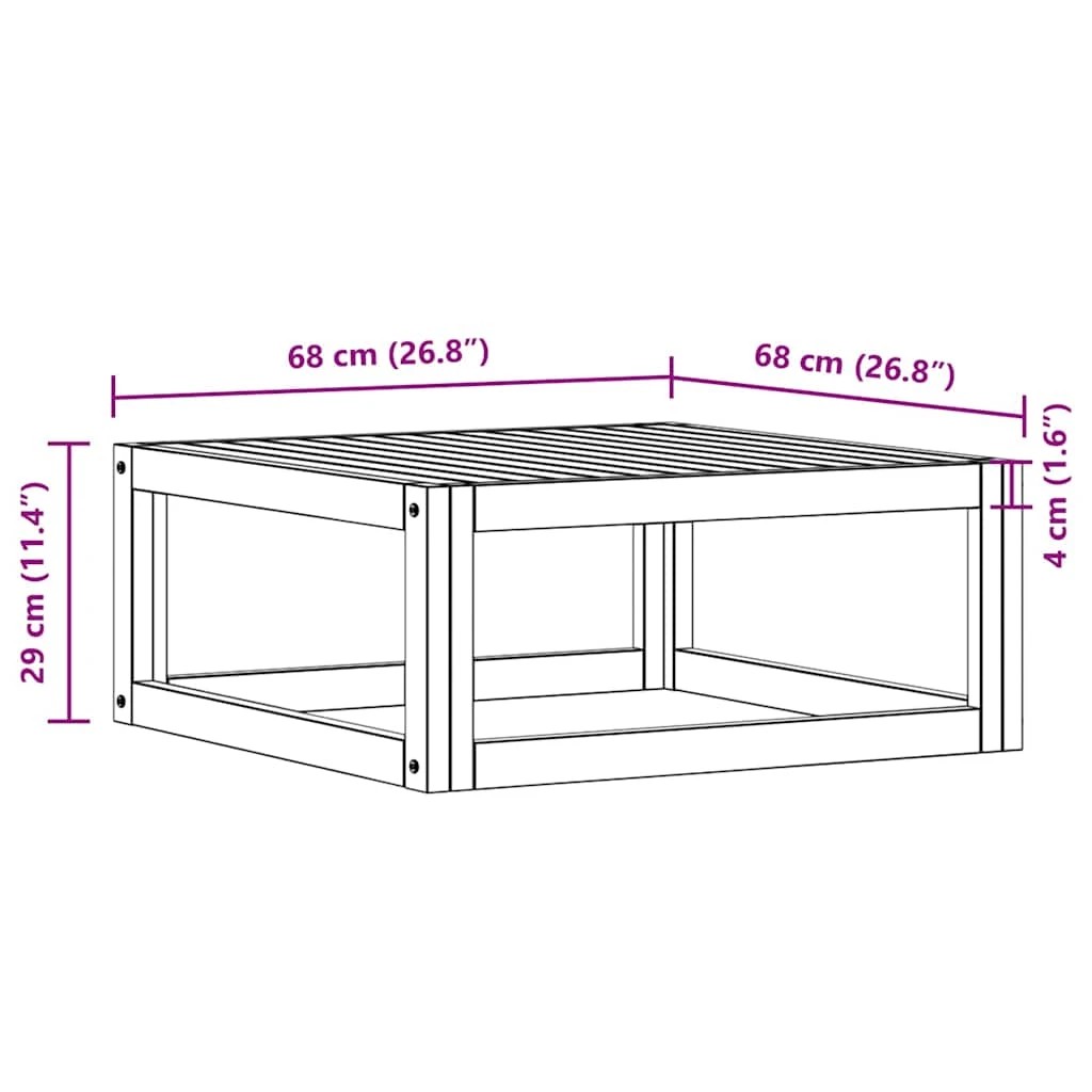 9 vidaXL Coffee table Durable - Brown, 9 of 9