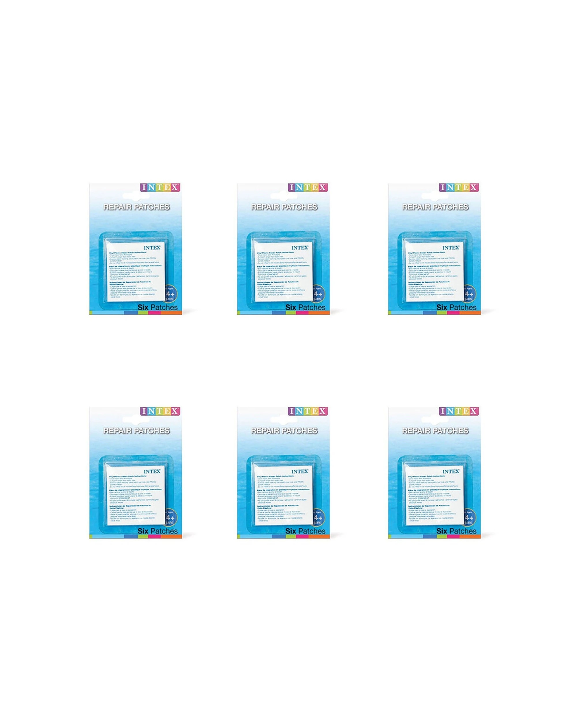 1 Intex 36pc Vinyl Adhesive Repair Patches Stick-On Blister Card - White, 1 of 1