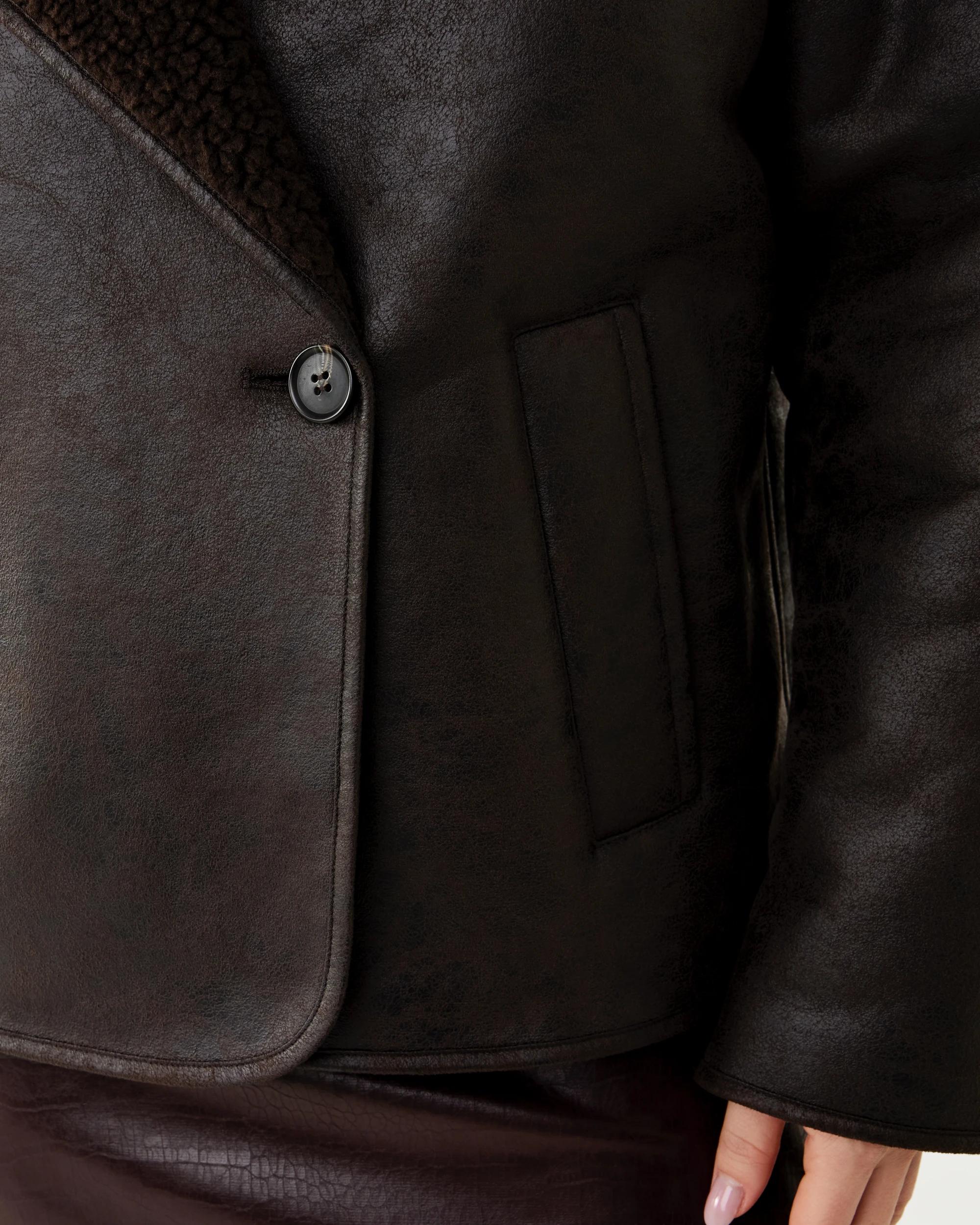 7 Sherpa Jacket Melt Brown, 7 of 9