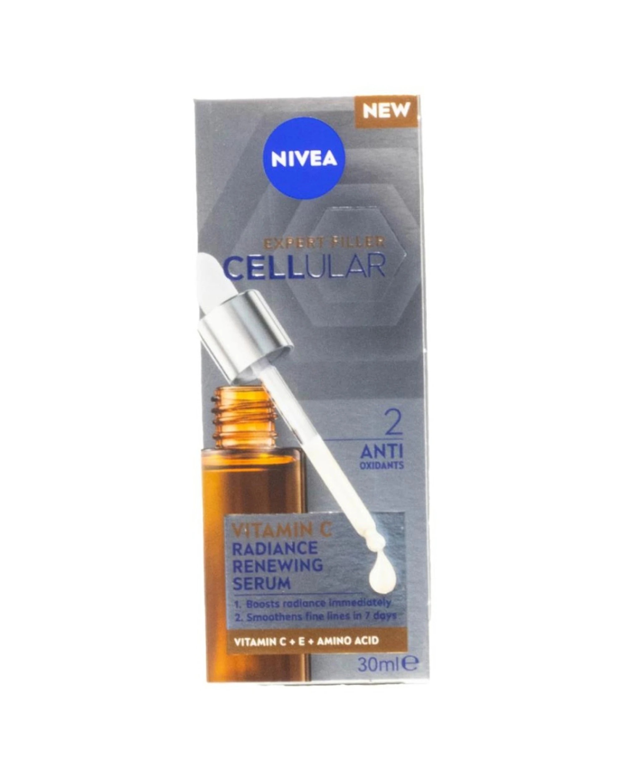 2 Nivea Anti Ageing Radiance Serum Cellular With Vitamin C E Amino Acids 3 Pack - Multi, 2 of 4