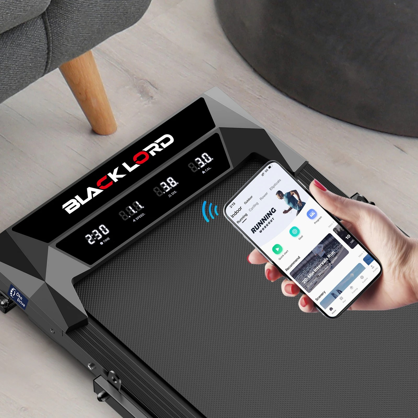 10 Black Lord Treadmill Electric Walking Pad Under Desk Home Incline Foldable - Black, 10 of 10