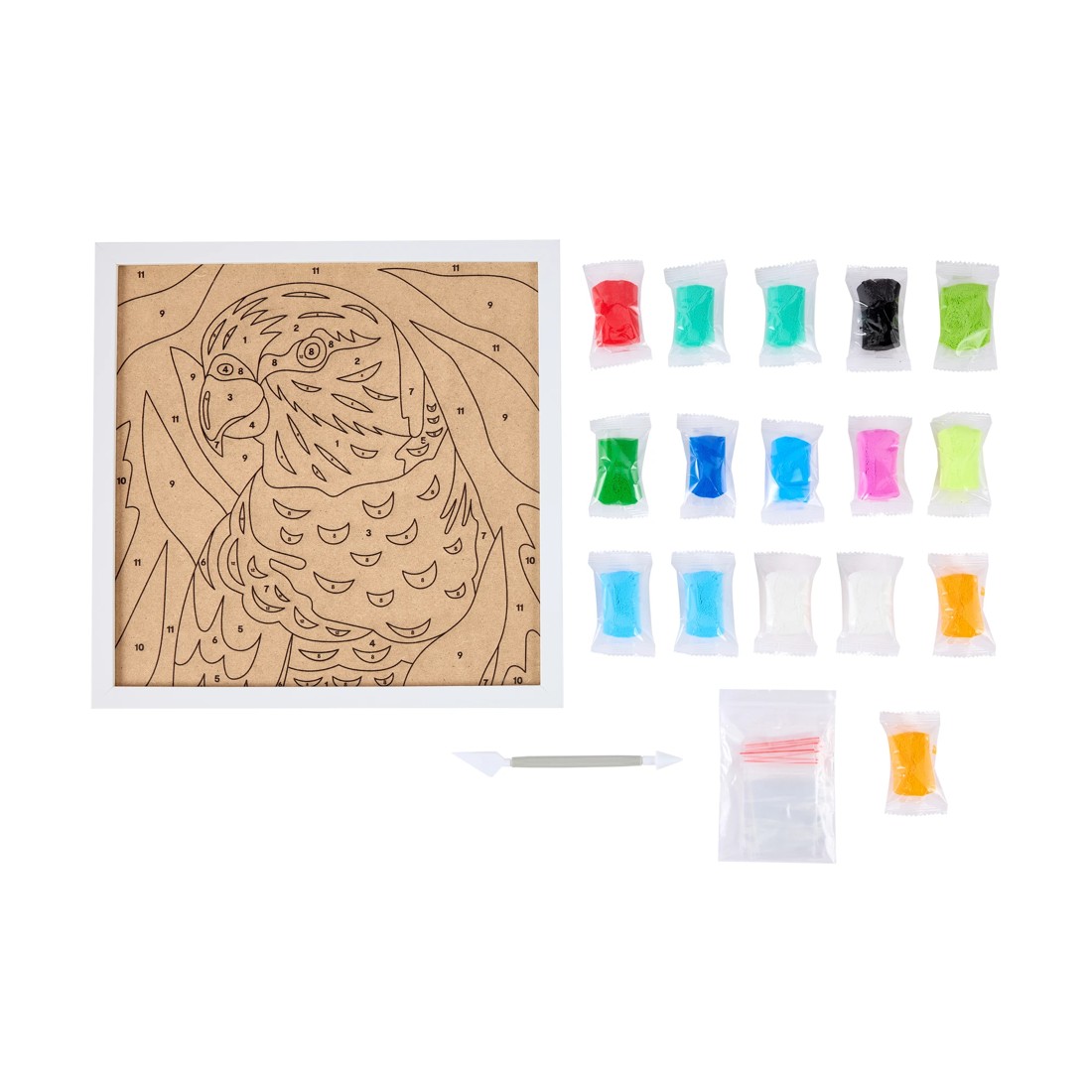 2 Clay by Number Sensory Art Kit - Parrot, 2 of 3