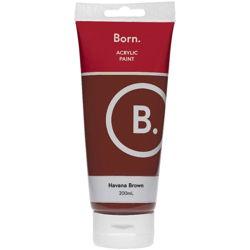 2 Born Acrylic Paint 200mL Havana Brown, 2 of 3