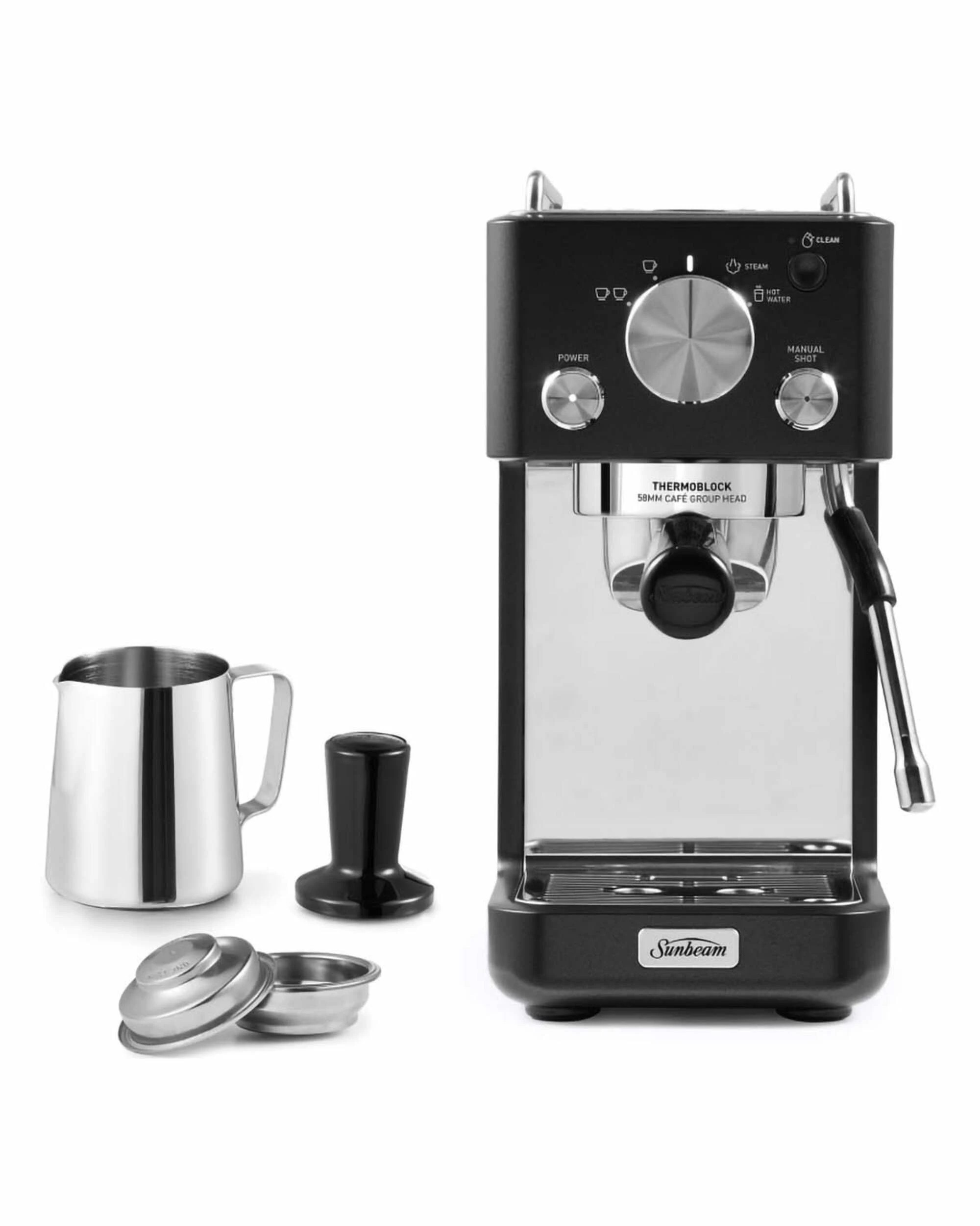 1 Sunbeam Origins Slimline Espresso Machine - BLACK, 1 of 2