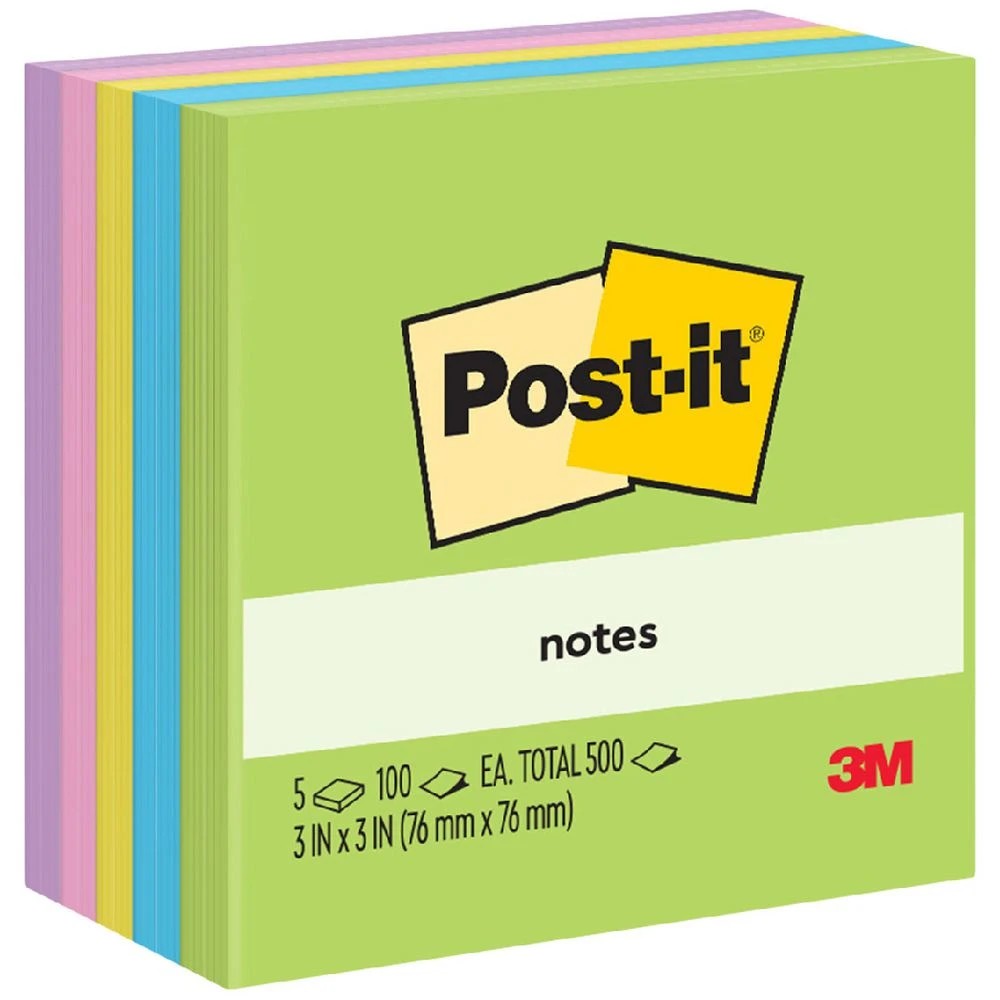 1 Post-it Notes 76 x 76mm Floral Fantasy 5 Pack, 1 of 4