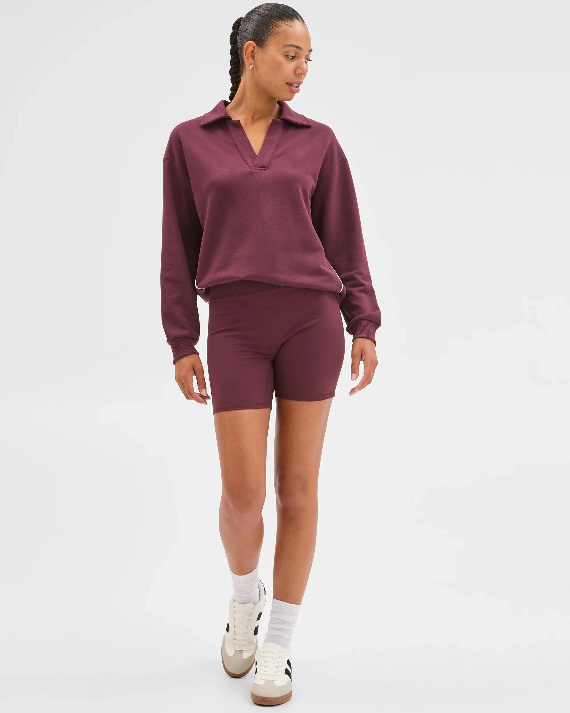 1 Target Active Active Australian Cotton Blend Rugby Polo Jumper WINE/MIST, 1 of 6