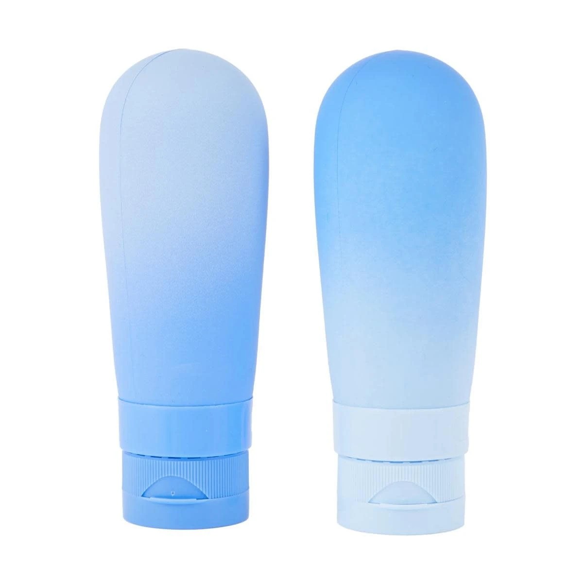 2 OXX Travel La Dolce Vita Silicone Bottle Duo - Blue, 2 of 4