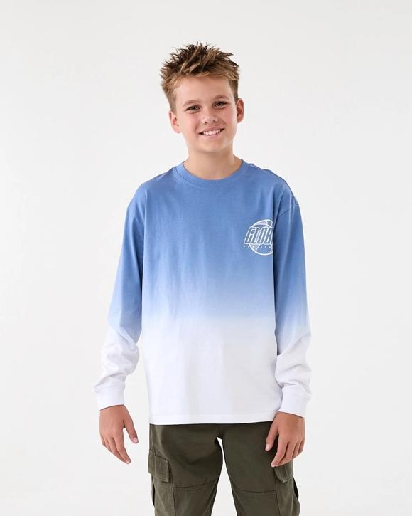 Long Sleeve Cuff Skate Print T-shirt