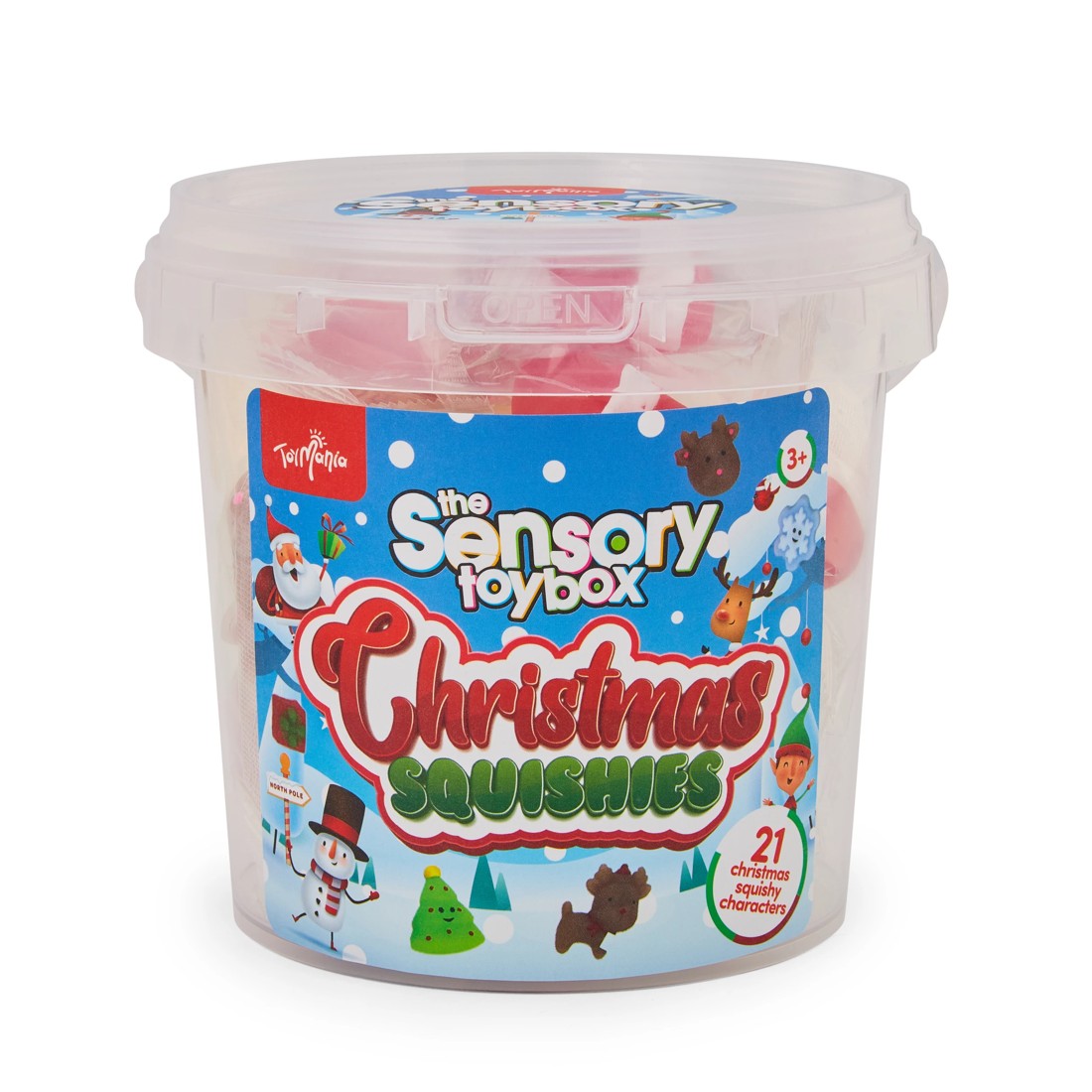 1 21 Piece ToyMania the Sensory Toy Box Christmas Squishies, 1 of 4