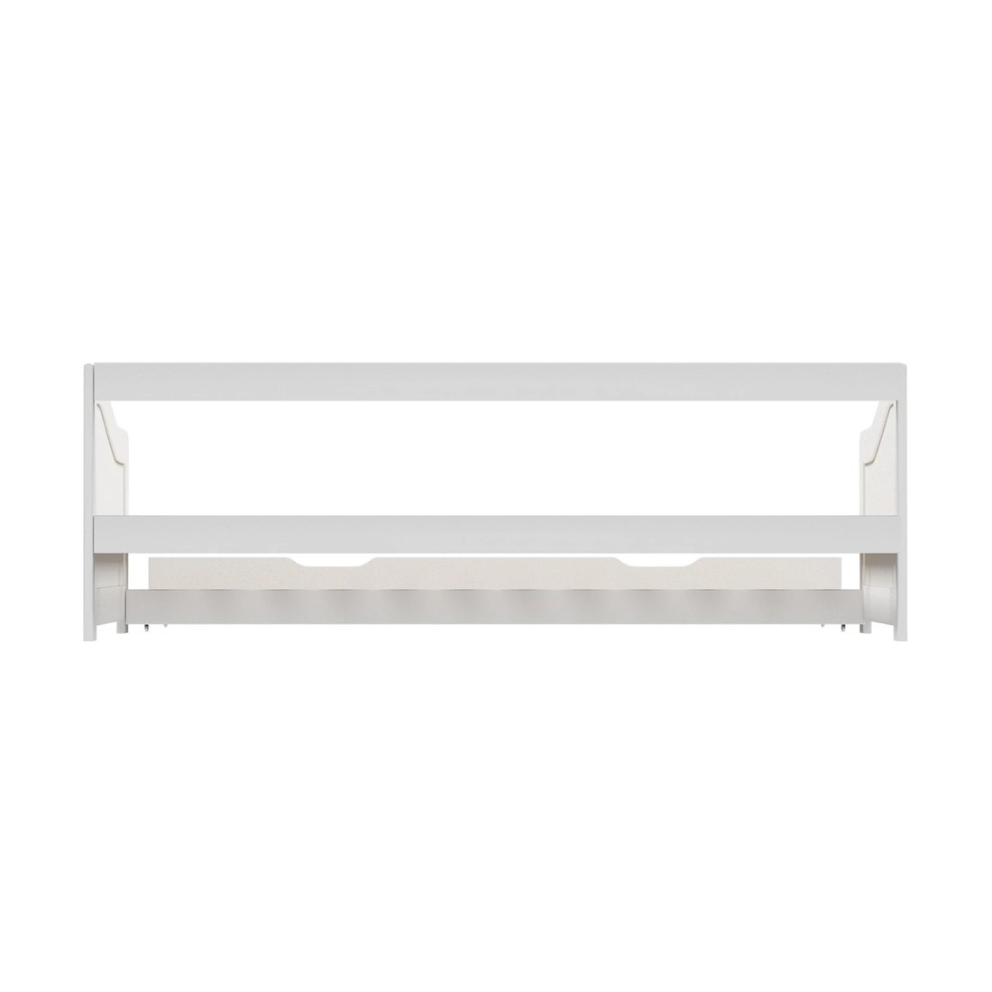 5 Oikiture Trundle Bed Frame Daybed Single Size Base Timber Wooden Single Beds X2
 - White, 5 of 10