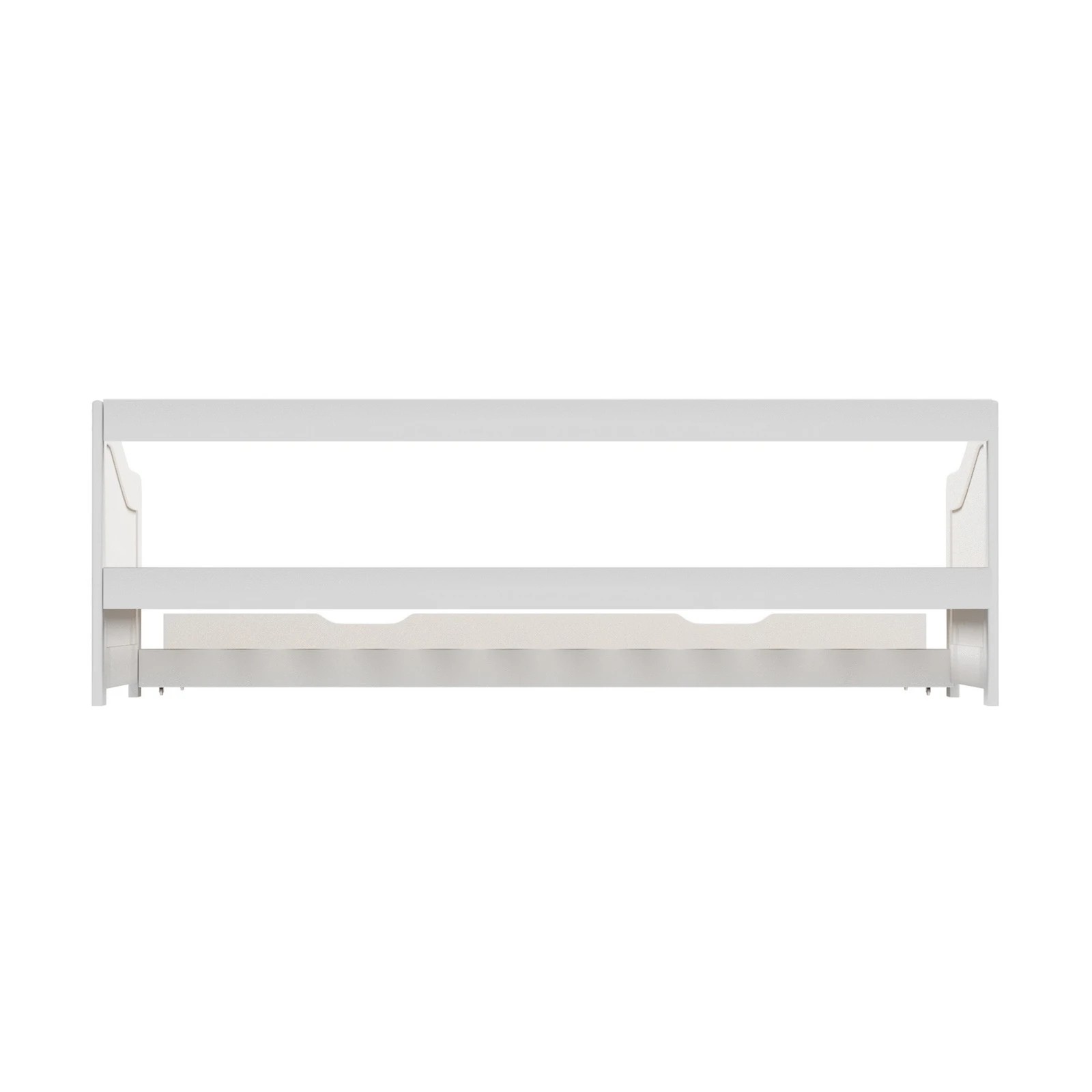 5 Oikiture Trundle Bed Frame Daybed Single Size Base Timber Wooden Single Beds X2
 - White, 5 of 10