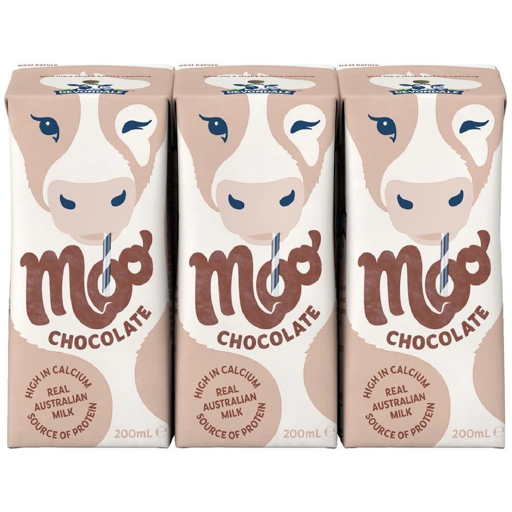 2 Devondale UHT Moo Chocolate Milk 200mL 6 Pack, 2 of 2