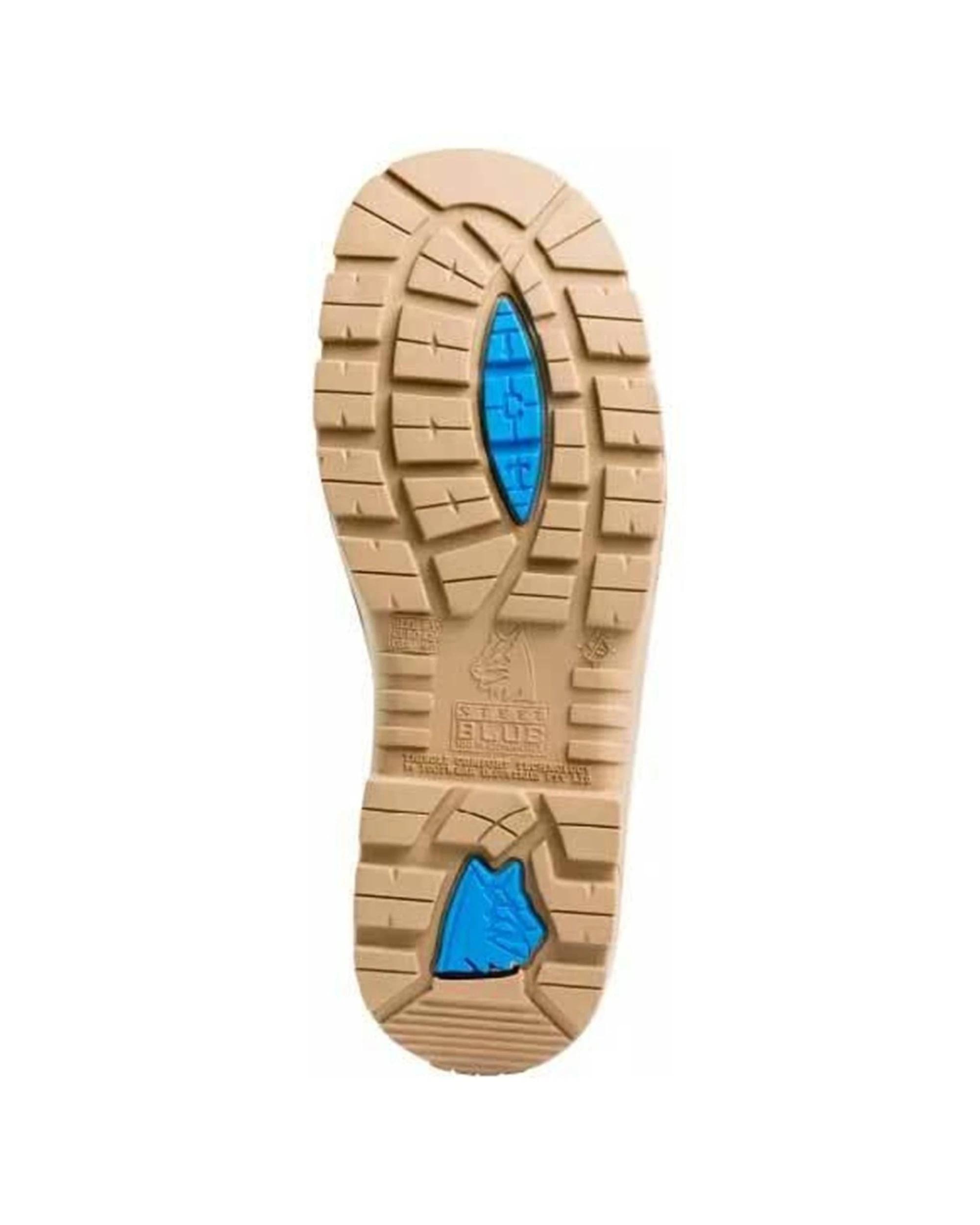 4 Steel Blue Argyle Zip Toe Work Boots 312152 BEIGE, 4 of 5