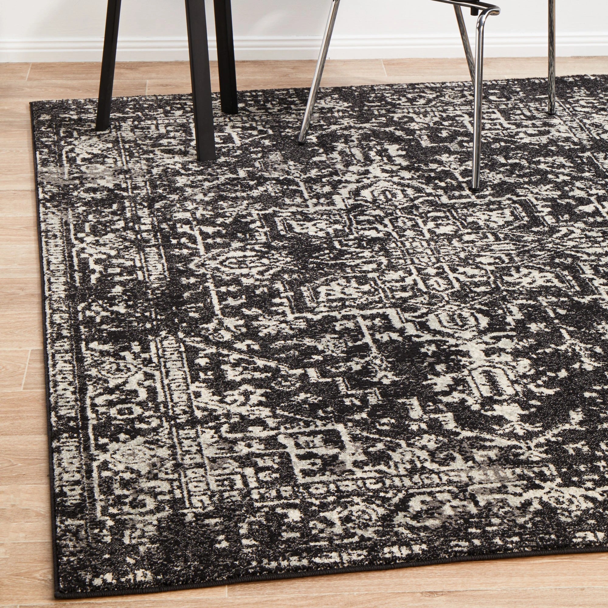 4 Common Ground Rugs Encore 253 330x240cm - Extra Large Floor Rug - Charcoal, 4 of 9