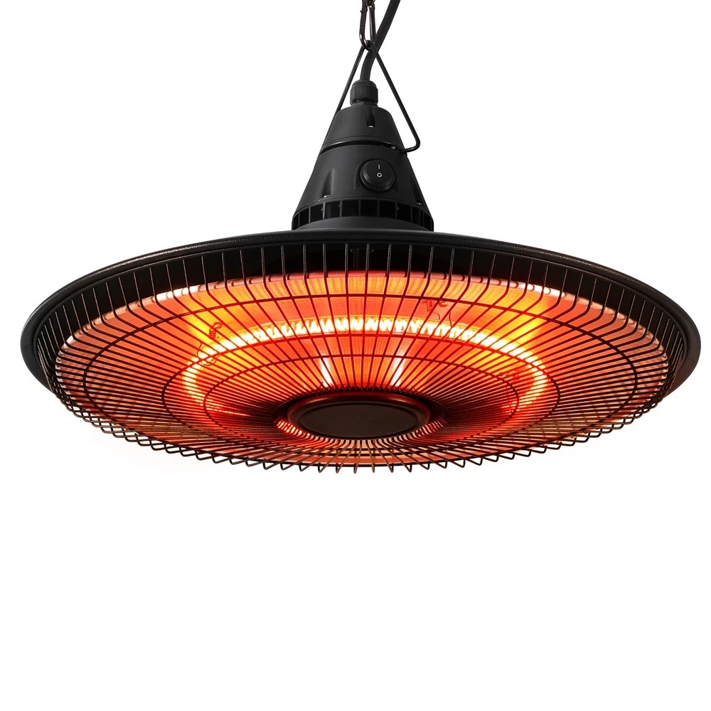 1 Devanti 1500W Hanging Electric Patio - Black, 1 of 6