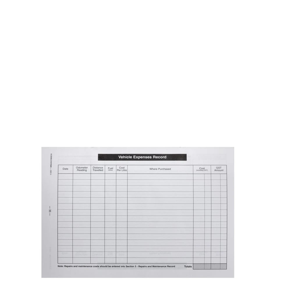 2 Zions SBE10 Vehicle Log and Expenses Book, 2 of 2