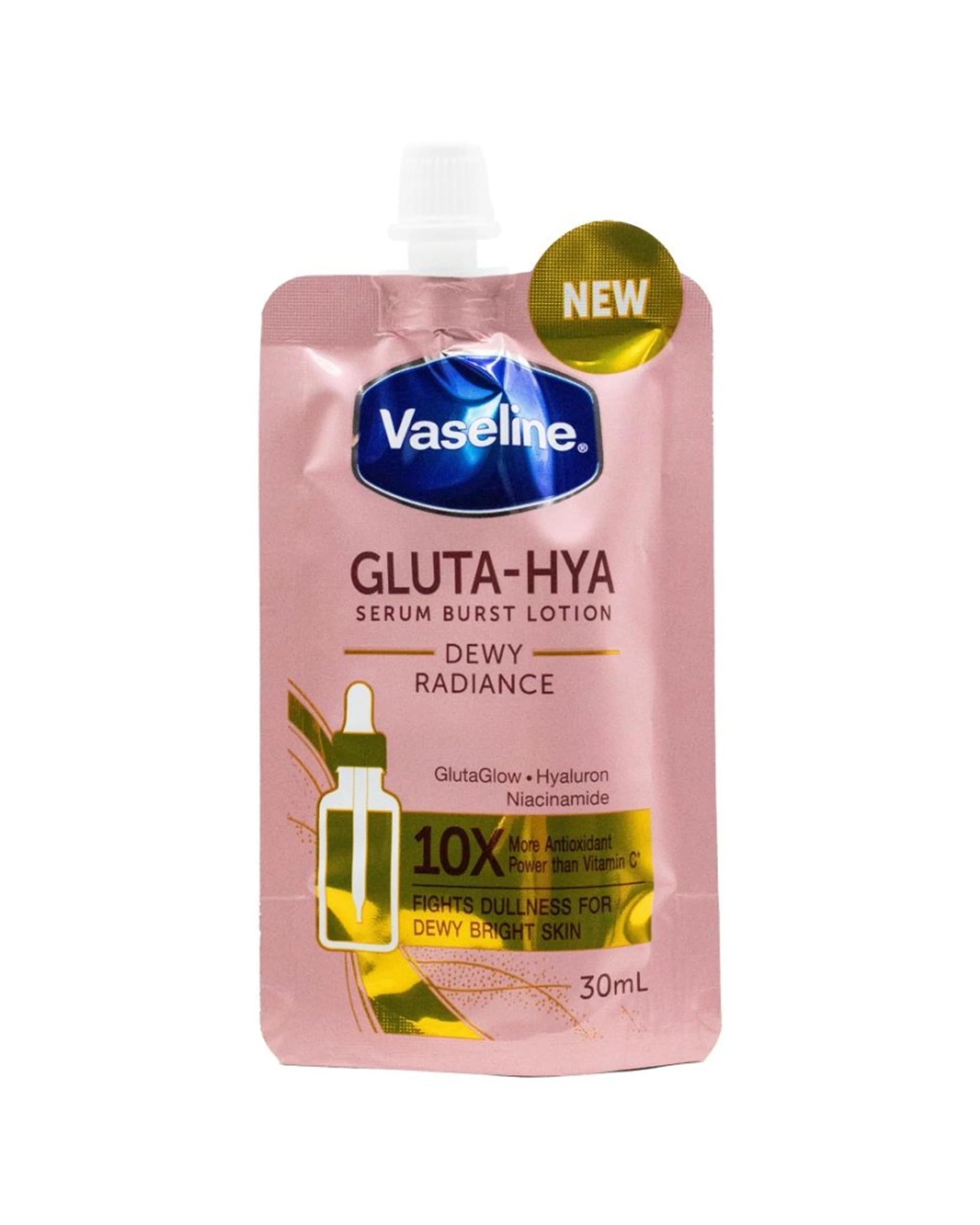 2 Vaseline 12PK Gluta-Hya Serum Burst Lotion Dewy Radiance With Niacinamide 30ml - Pink, 2 of 3