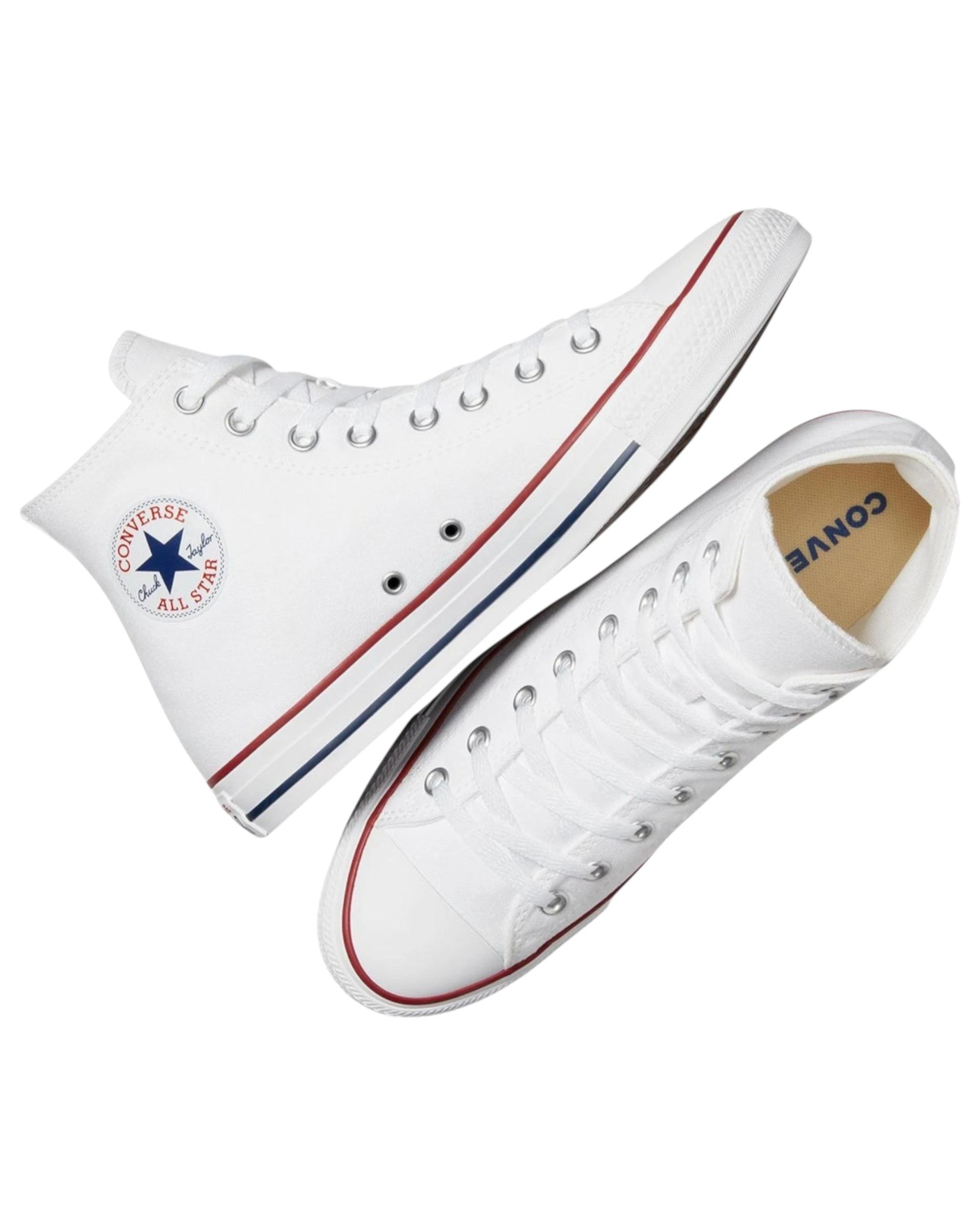 6 Converse Unisex Chuck Taylor All Star High Top Casual Shoes OPTICAL WHITE, 6 of 8