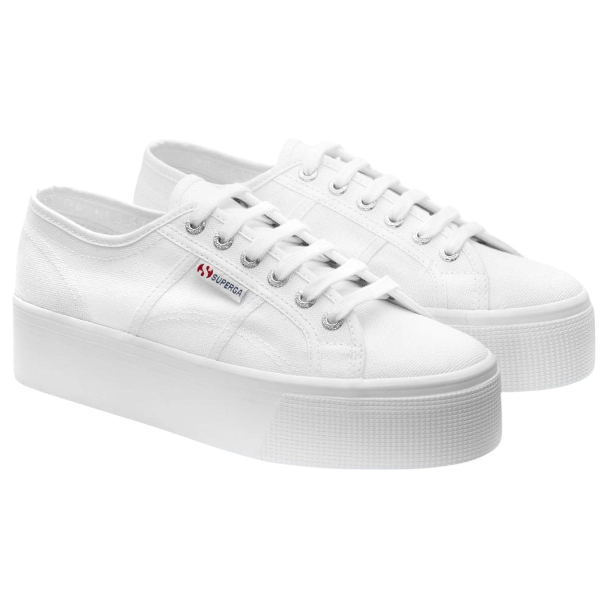 2 Superga Unisex 2790 Platform White Casual Shoes WHITE, 2 of 6