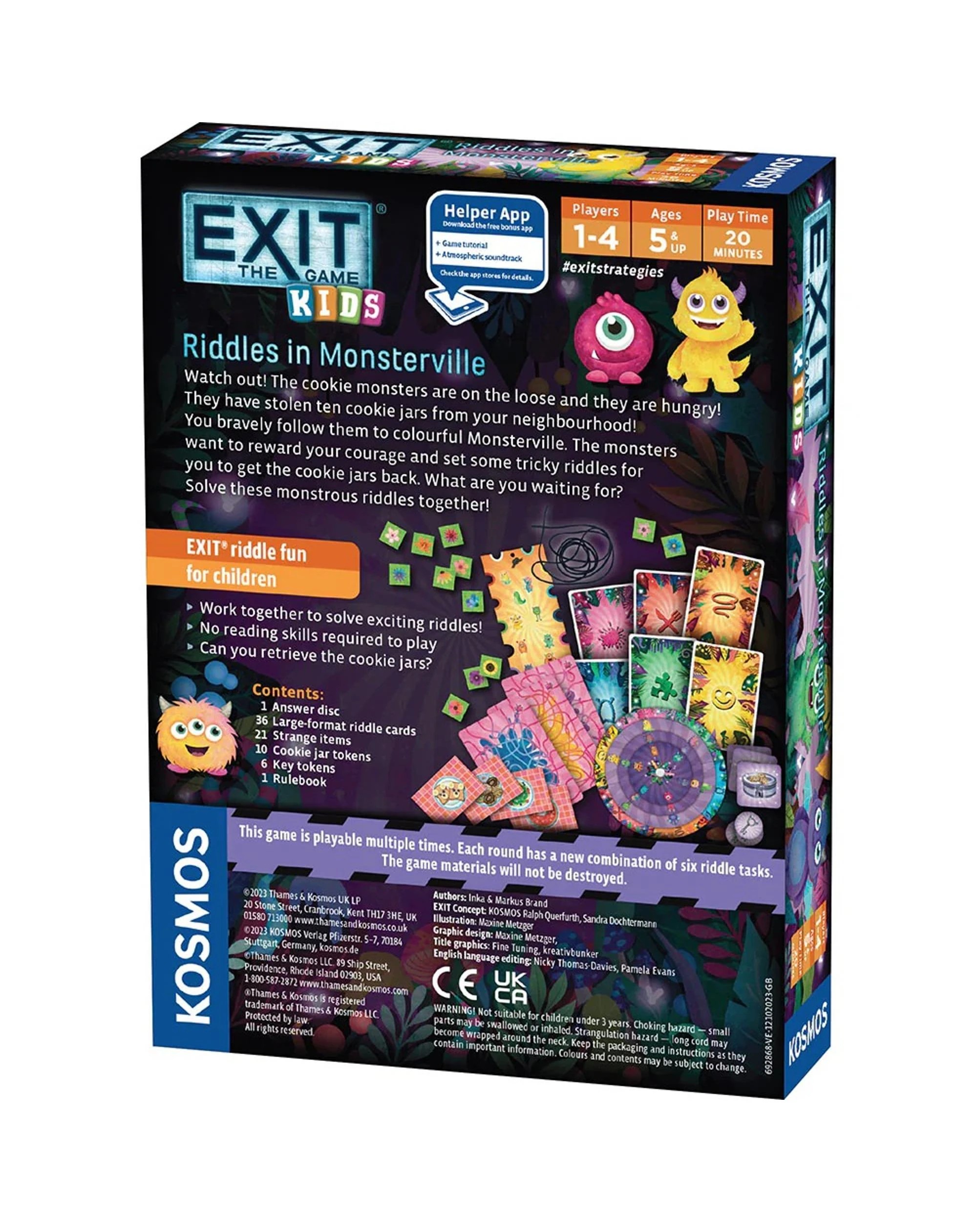 6 Exit The Game Kids Riddles In Monsterville Puzzle Game, 6 of 6
