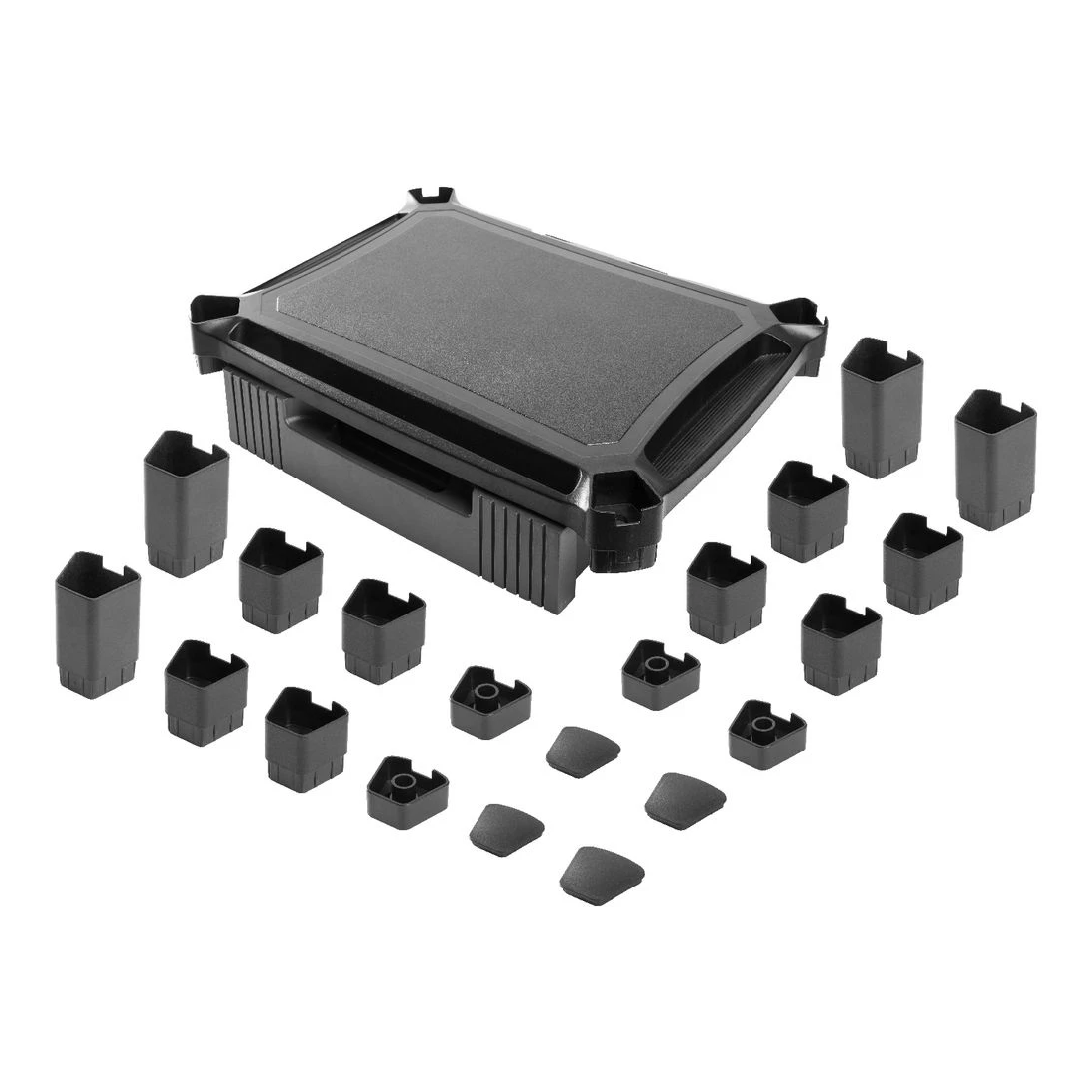 5 J.Burrows Monitor Riser with Drawer Black, 5 of 10