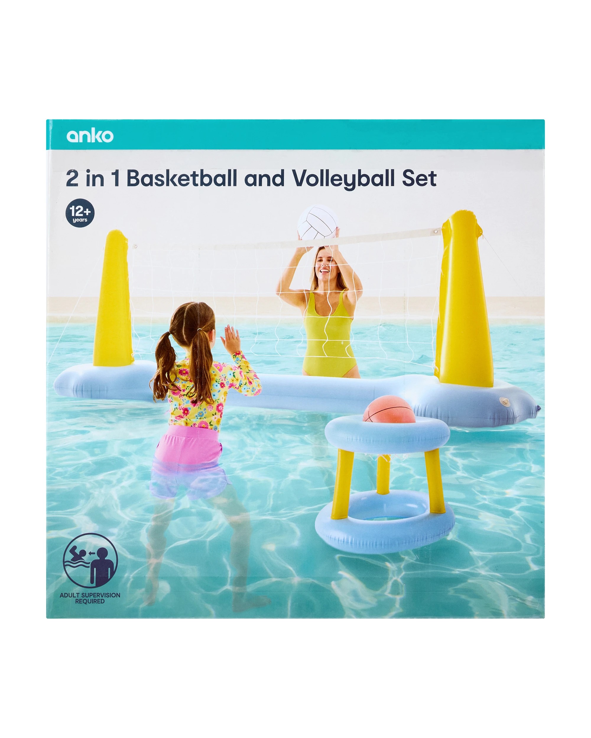 9 2-in-1 Inflatable Basketball and Volleyball Set, 9 of 10